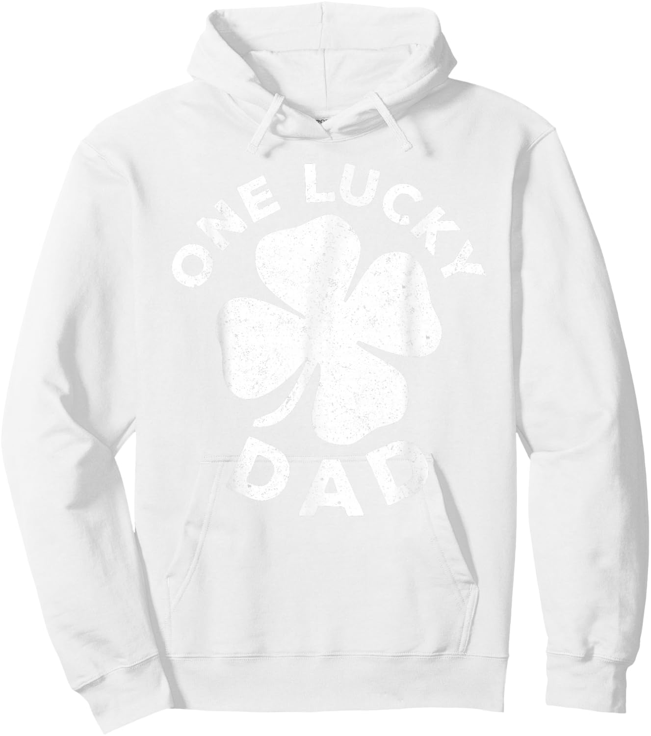 One Lucky Dad Shirt Funny Men Vintage St Patricks Day Hoodie - Hoodie | White