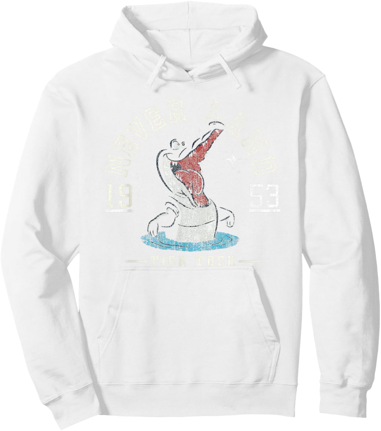 Disney Peter Pan Neverland Croc Collegiate Tick Tock 1953 Hoodie - Hoodie | White