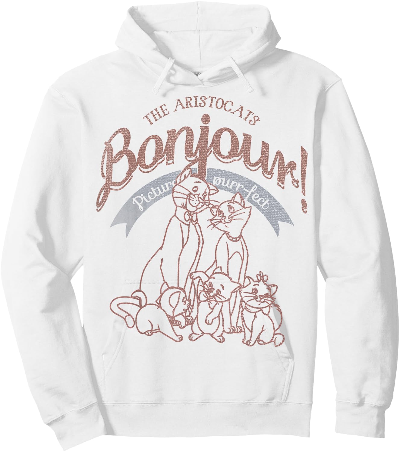 Disney The Aristocats Bojour Picture Purrfect Hoodie - Hoodie | White