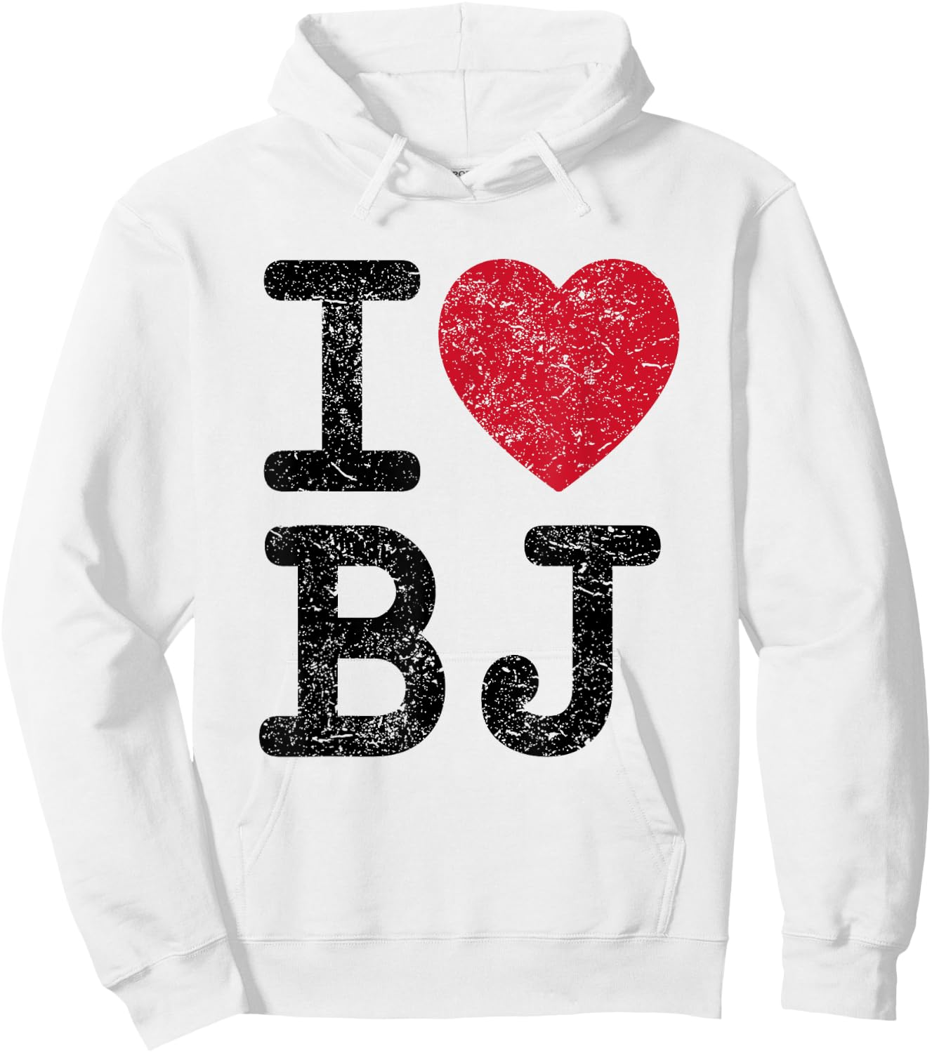 I love BJ Beijing China BJ Hoodie - Hoodie | White