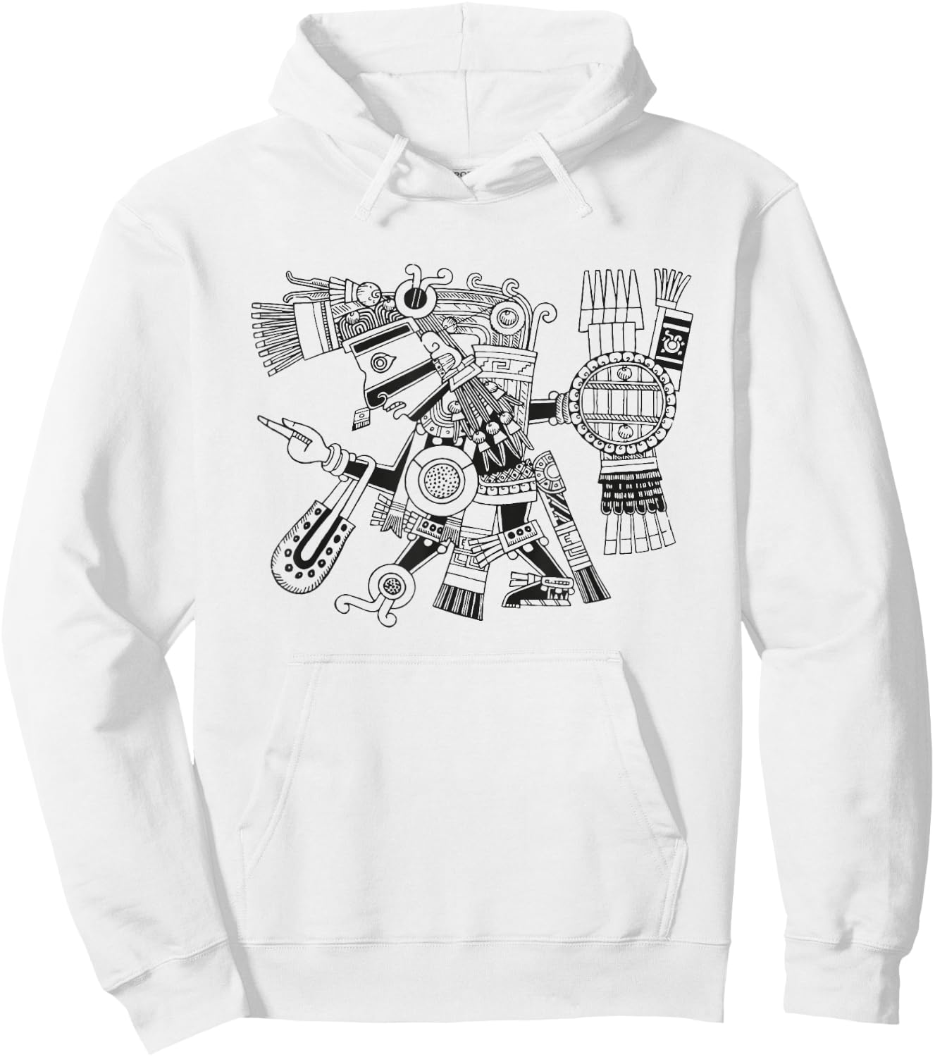 Maya patron deity Tezcatlipoca warrior Aztec Indians Mexico Hoodie - Hoodie | White