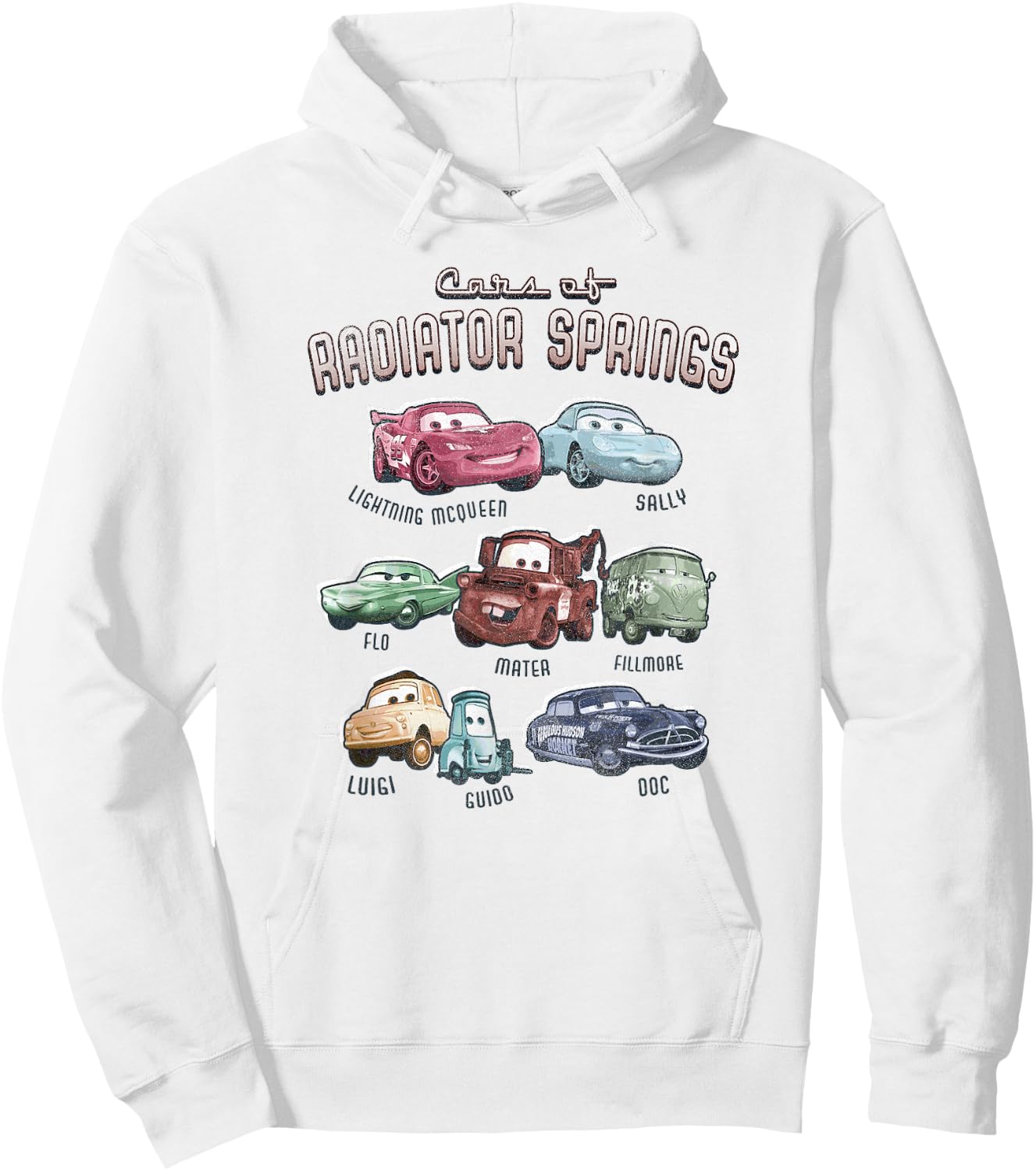 Disney Pixar Cars Cast of Radiator Springs Small Hoodie - Hoodie | White