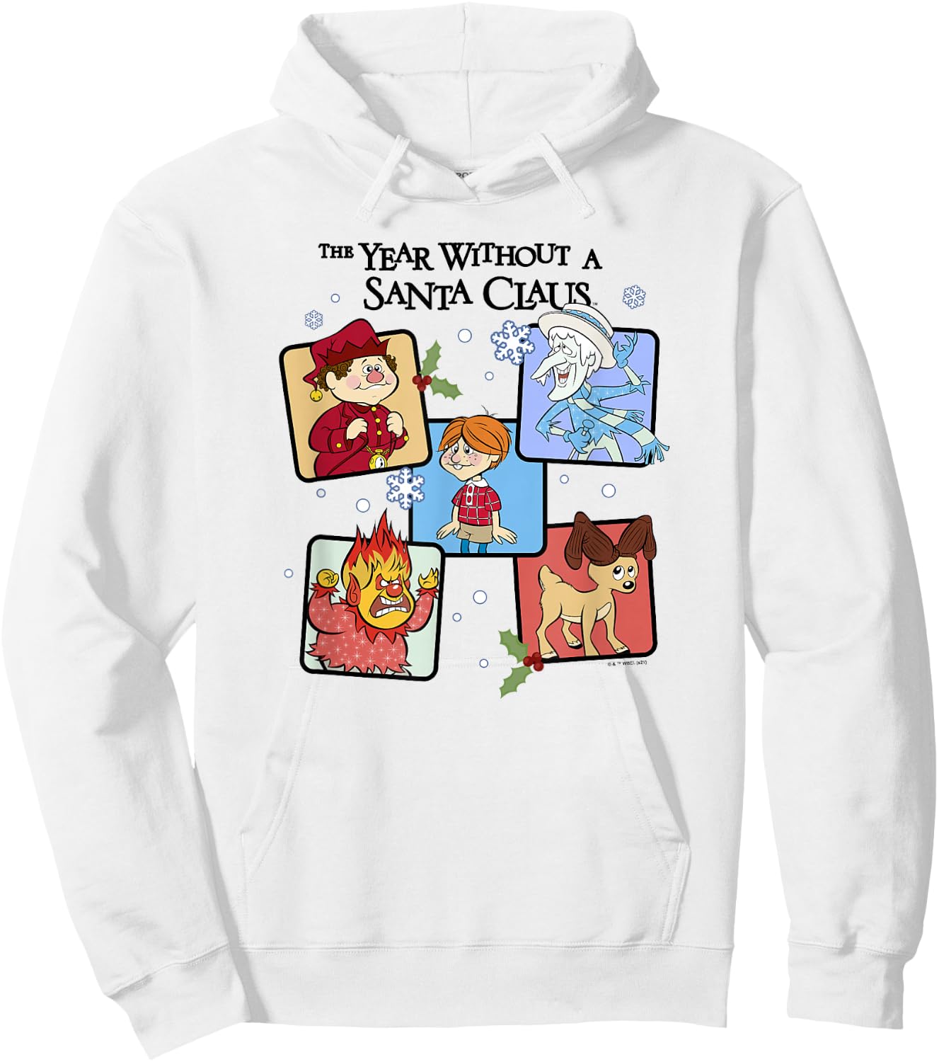 The Year Without A Santa Claus Group Shot Box Up Hoodie - Hoodie | White