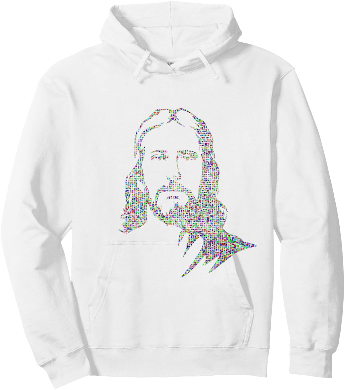 Jesus Christ Portrait Face Divine God Holy Hoodie - Hoodie | White