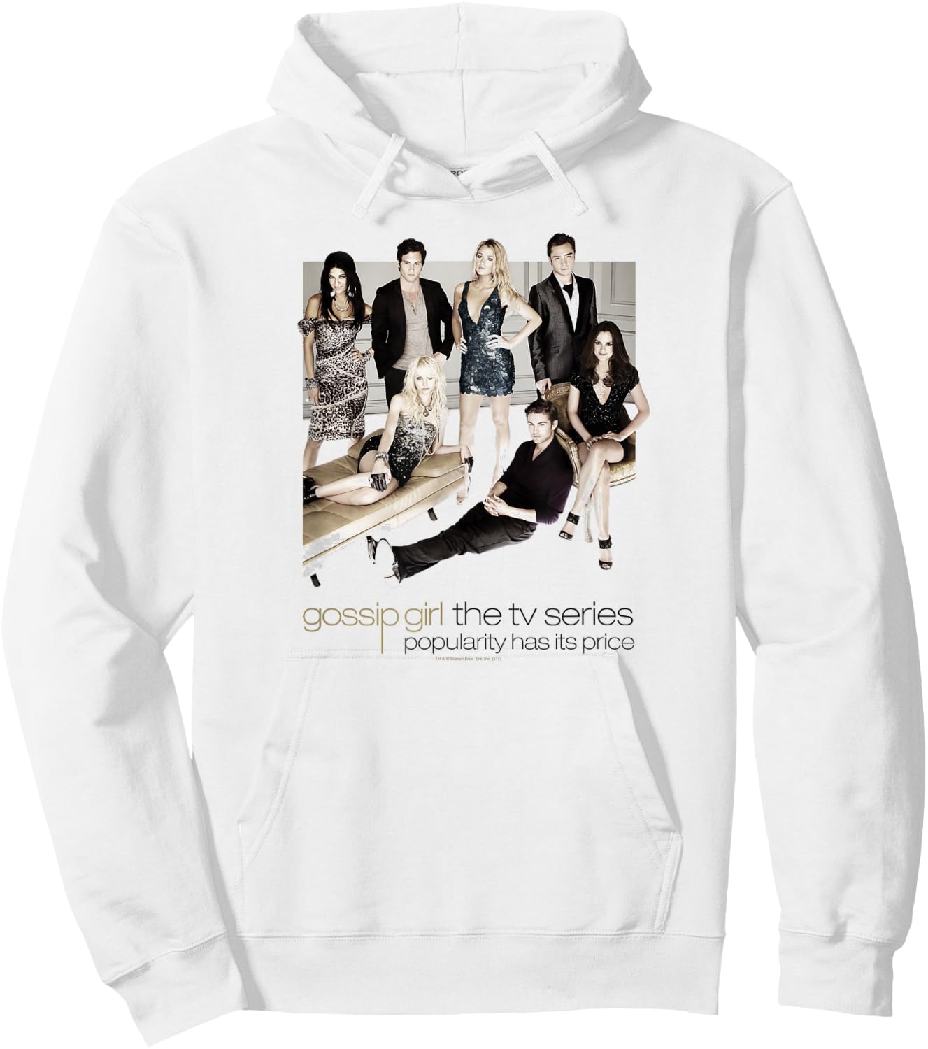Gossip Girl Sitting Around Hoodie - Hoodie | White