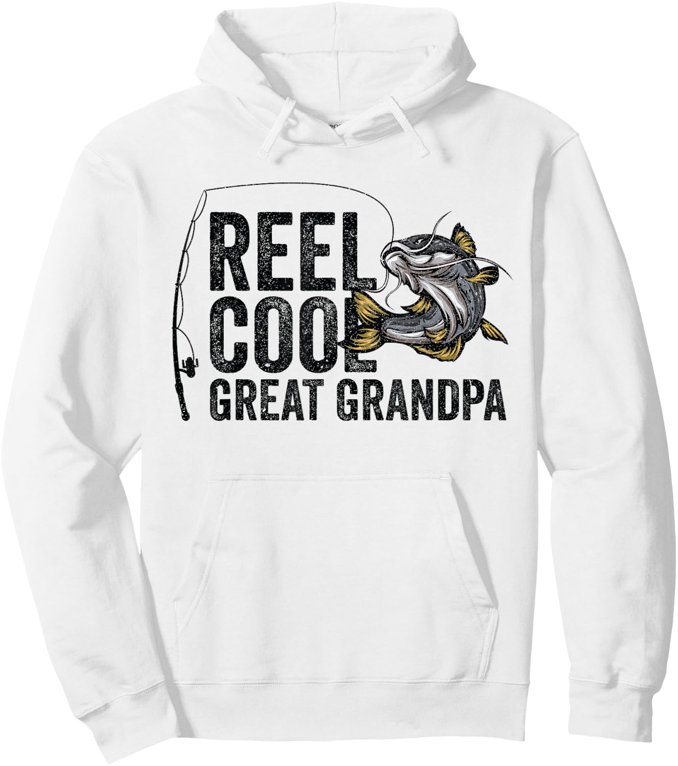 Reel Cool Great Grandpa Angling Angler Fisherman Fishing Hoodie - Hoodie | White