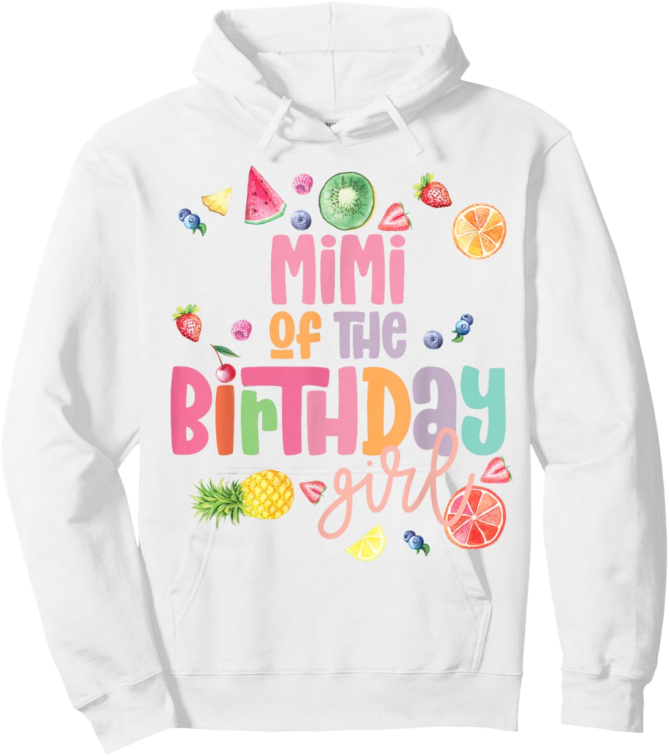 Mimi Twotii Frutti 2-Year-Old Fruit Tropical Birthday Hoodie - Hoodie | White