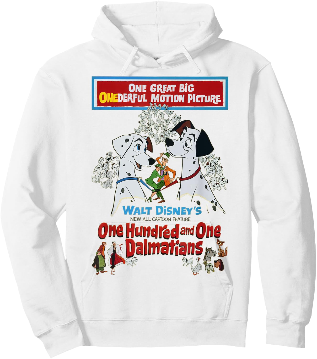 Disney 101 Dalmatians Classic Poster Hoodie - Hoodie | White