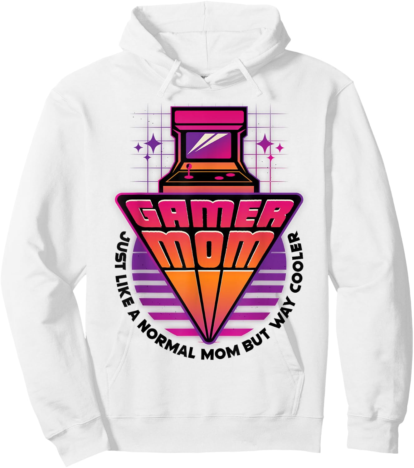 Gamer Mom Mother's Day Arcade Video Game Gaming Mommy Mama Hoodie - Hoodie | White