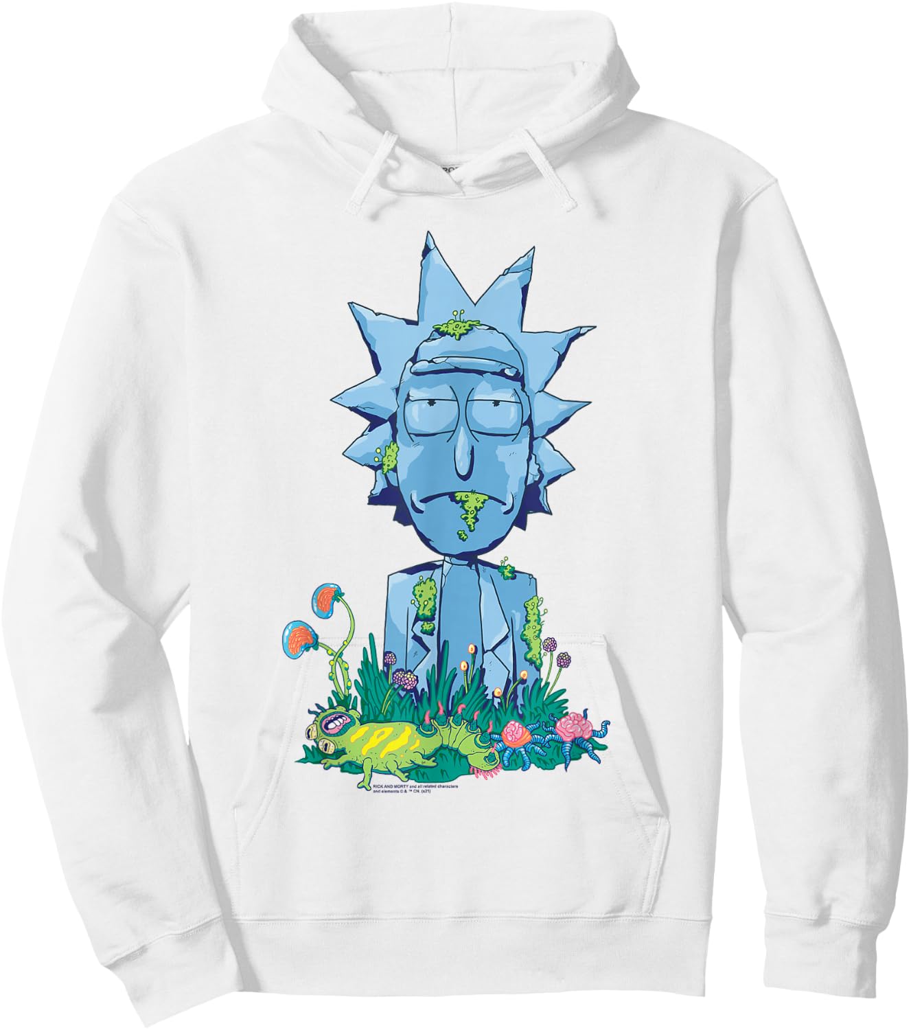 Rick and Morty Rick Icon Hoodie - Hoodie | White