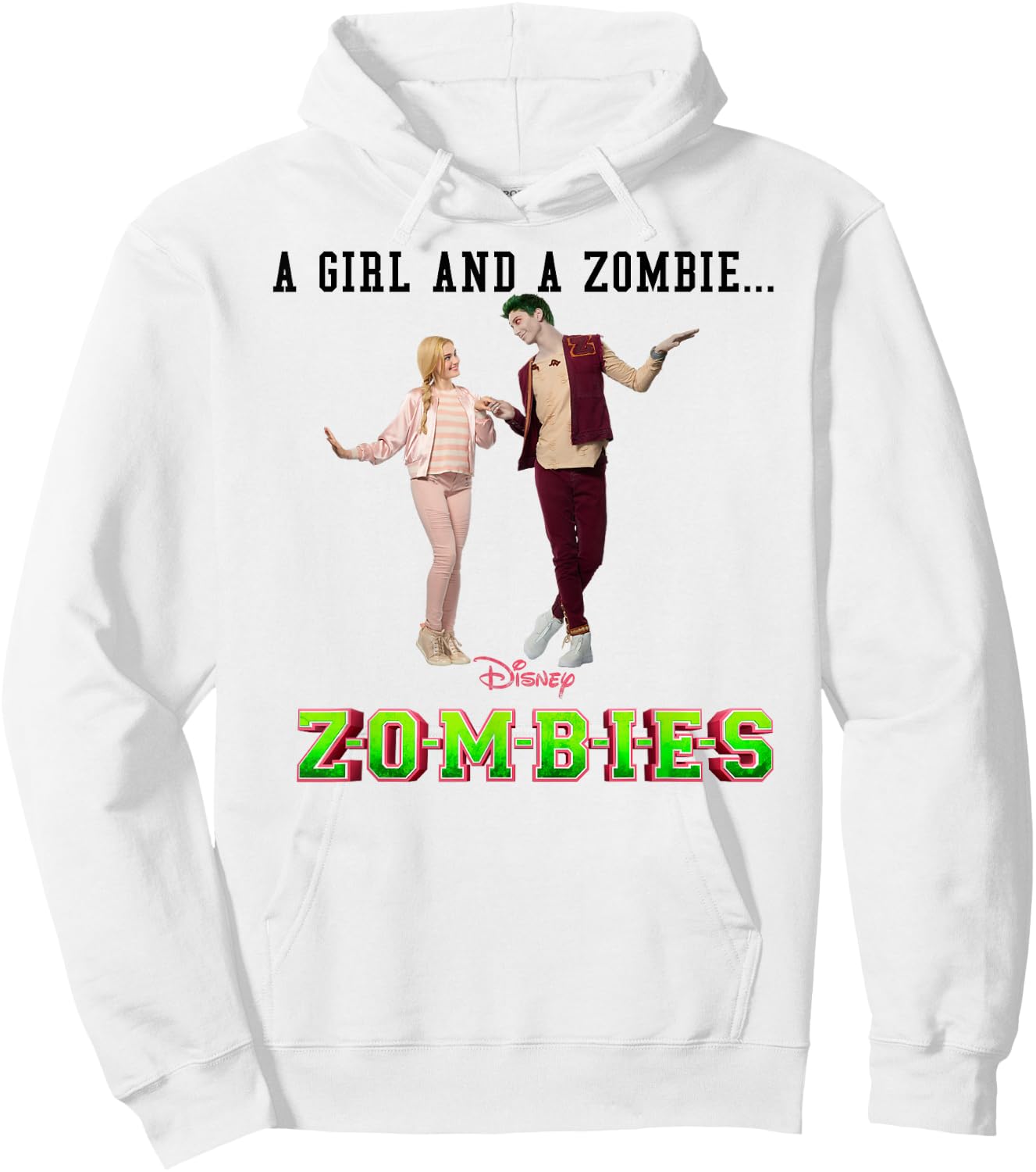 Disney - Zombies A Girl and A Zombie Hoodie - Hoodie | White