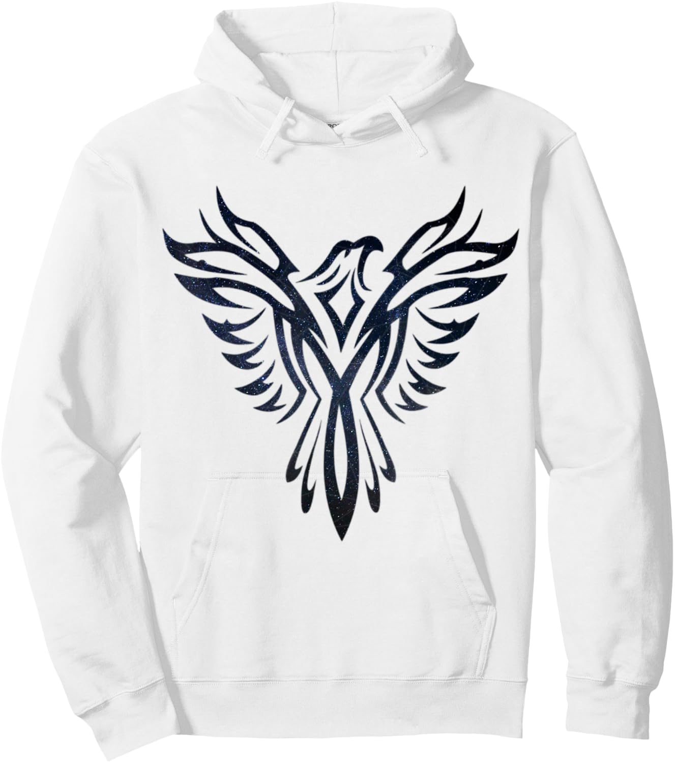 Night Sky Stars Phoenix Mythical Bird Rising Born Again Hoodie - Hoodie | White