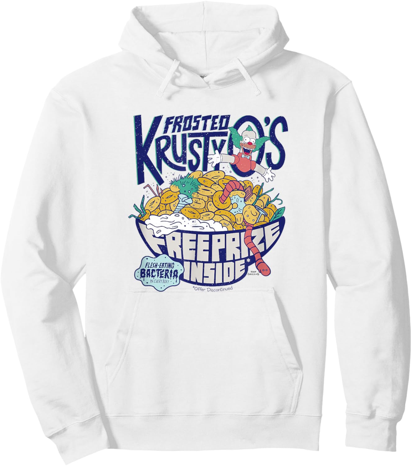 The Simpsons Frosted Krusty O's Hoodie - Hoodie | White