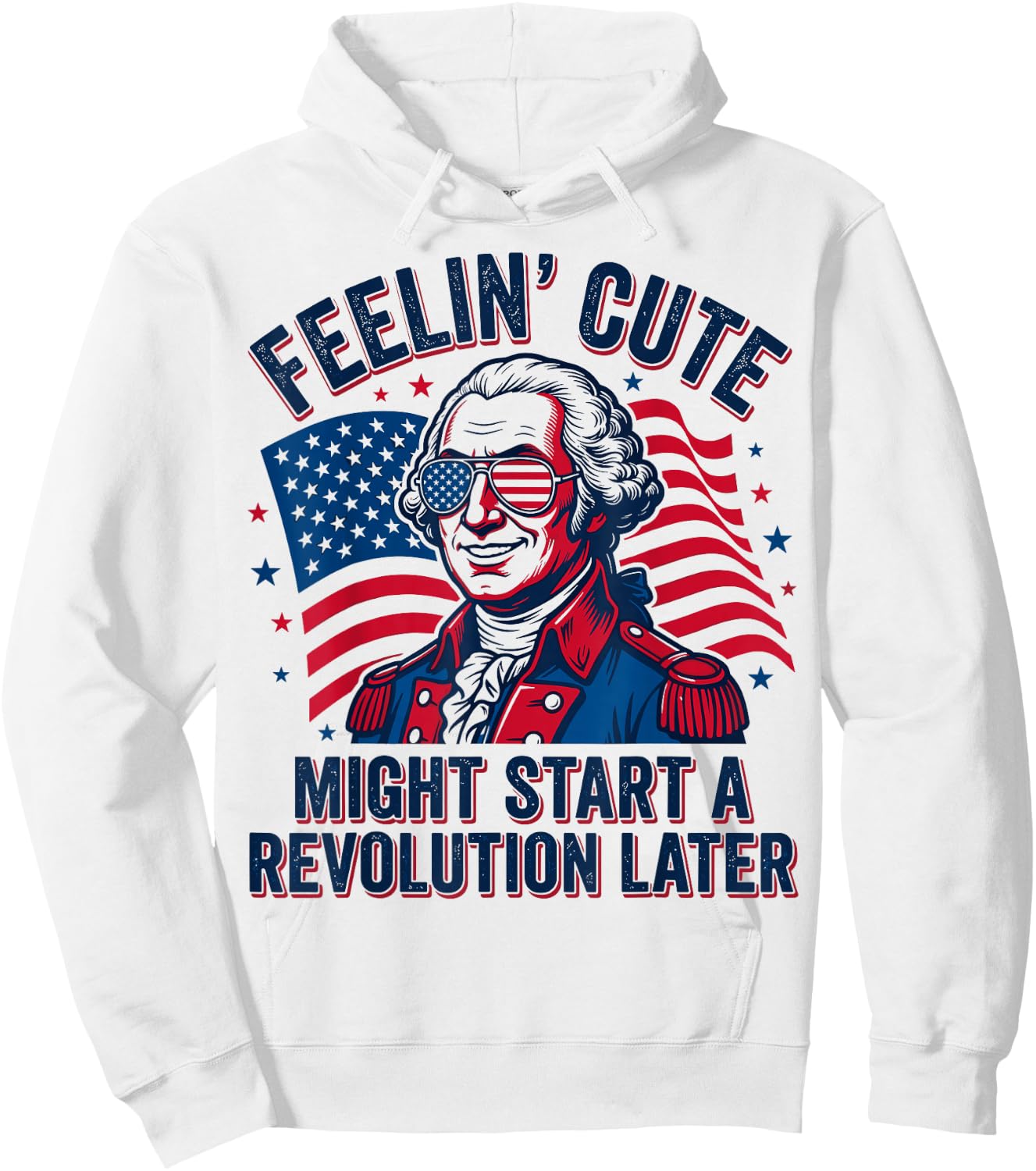 Feeling Cute Might Start a Revolution Later Hoodie - Hoodie | White