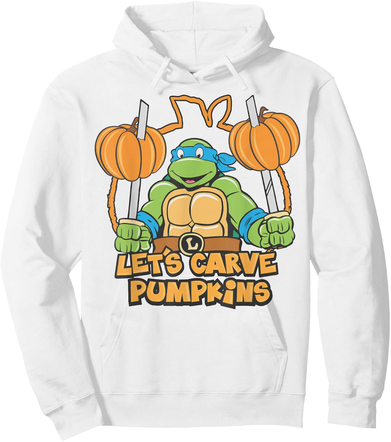 Teenage Mutant Ninja Turtles Let's Carve Pumpkins Hoodie - Hoodie | White
