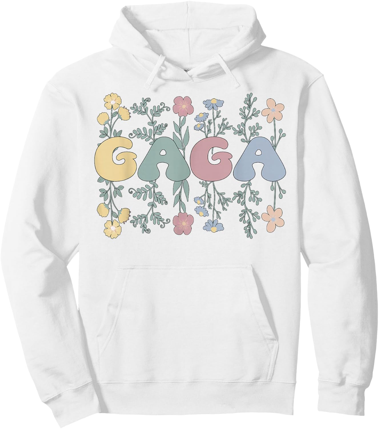 Groovy Gaga Grandmother Flowers Gaga Grandma Hoodie - Hoodie | White