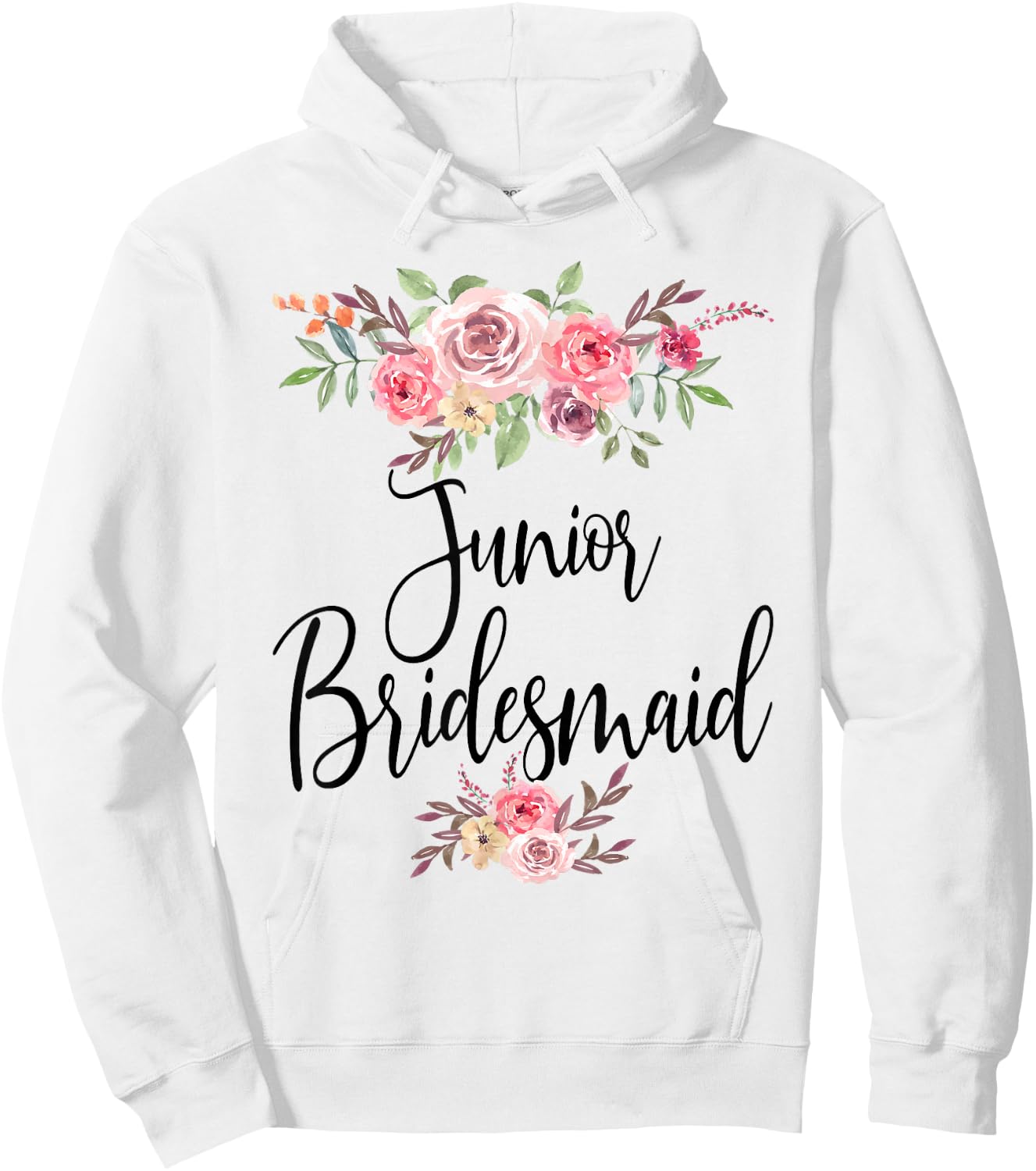Junior Bridesmaid Wedding Bridal Party Hoodie - Hoodie | White