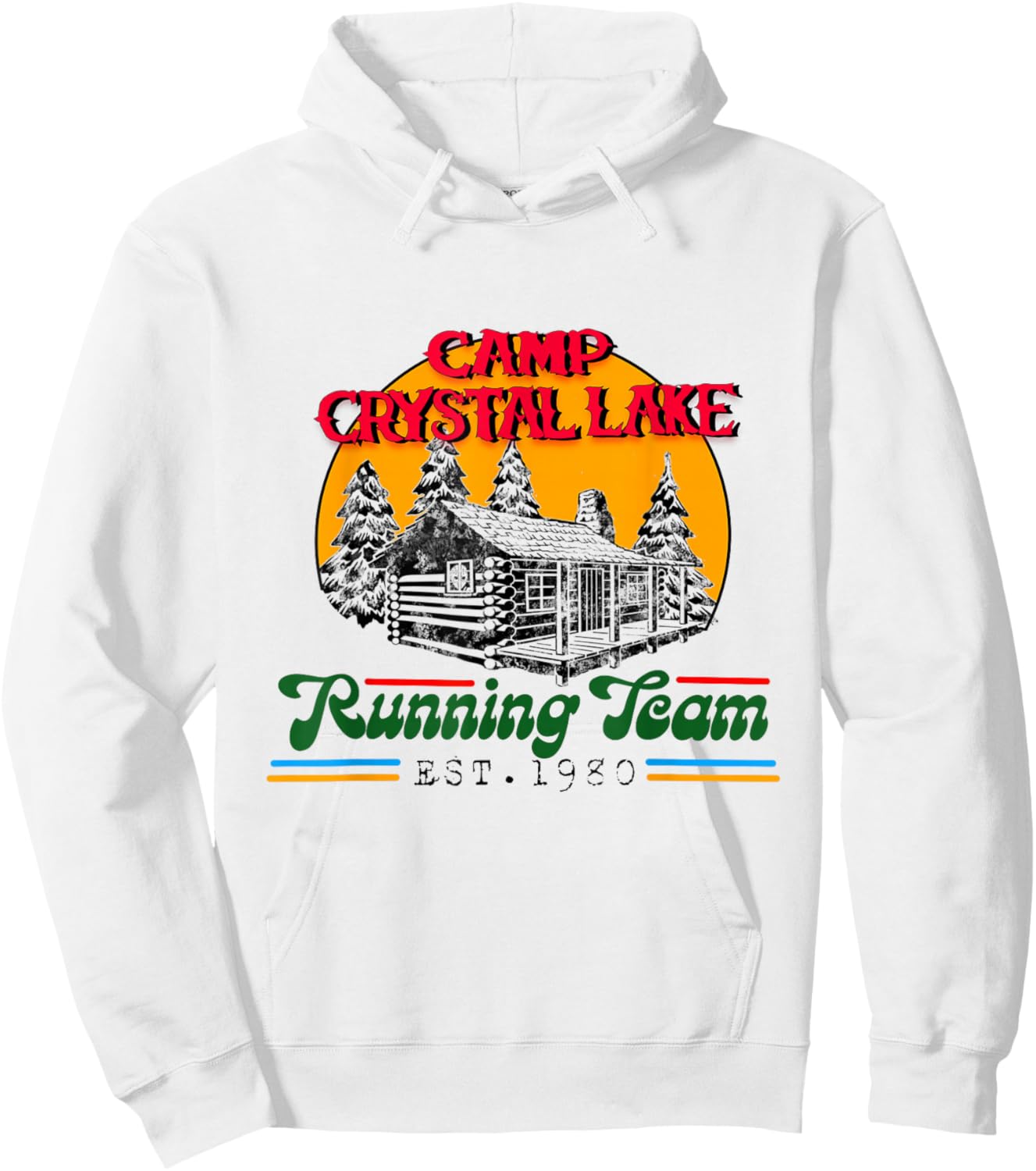 Crystal Lake Running Team Hoodie - Hoodie | White
