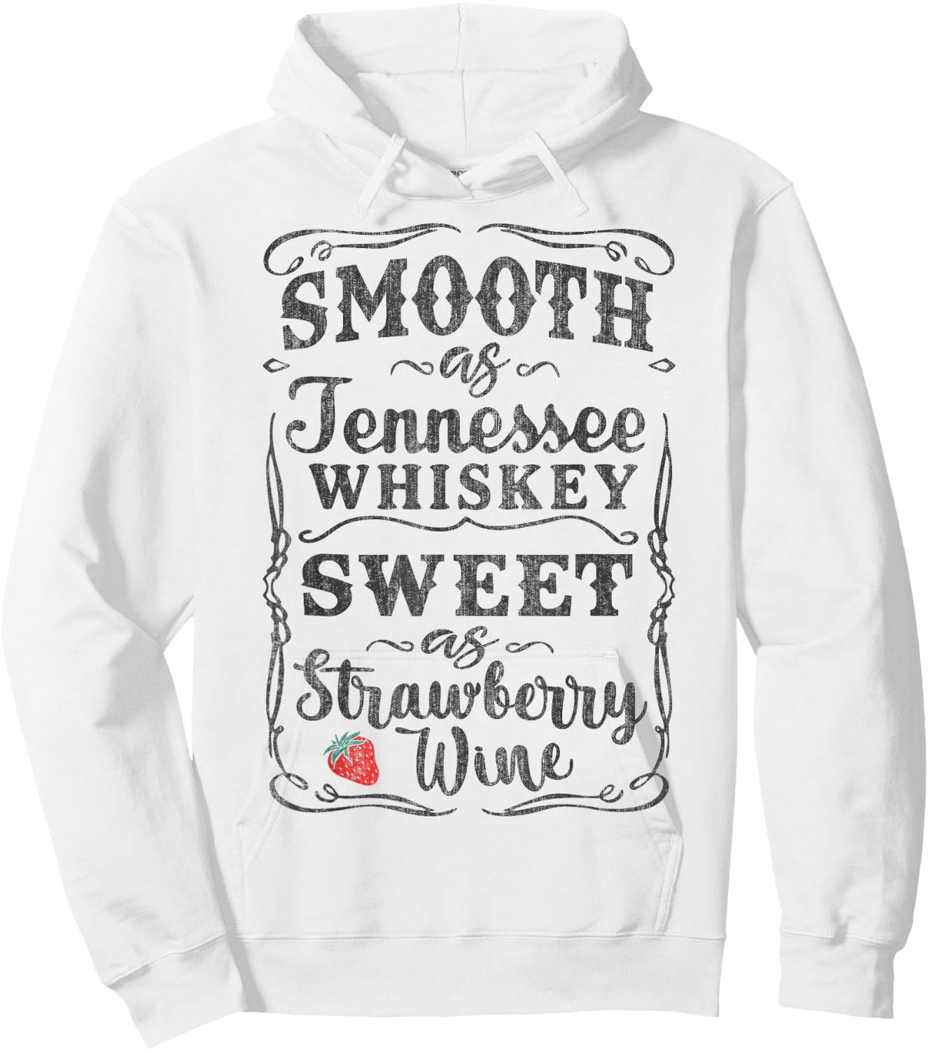 Smooth as Tennessee Whiskey Funny Humour Vacation Hoodie - Hoodie | White