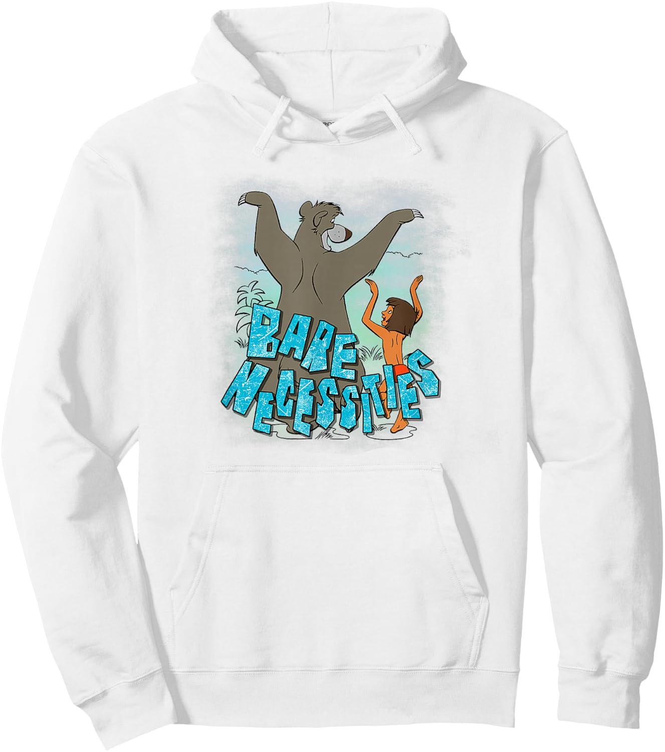 Disney The Jungle Book Mowgli & Baloo Bare Necessities Hoodie - Hoodie | White
