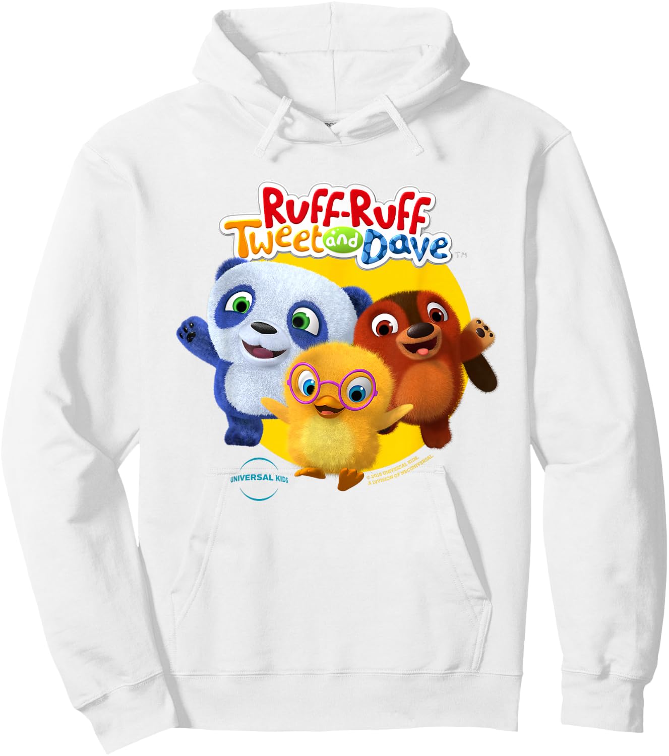 Ruff-Ruff, Tweet and Dave Comfortable Hoodie - Hoodie | White