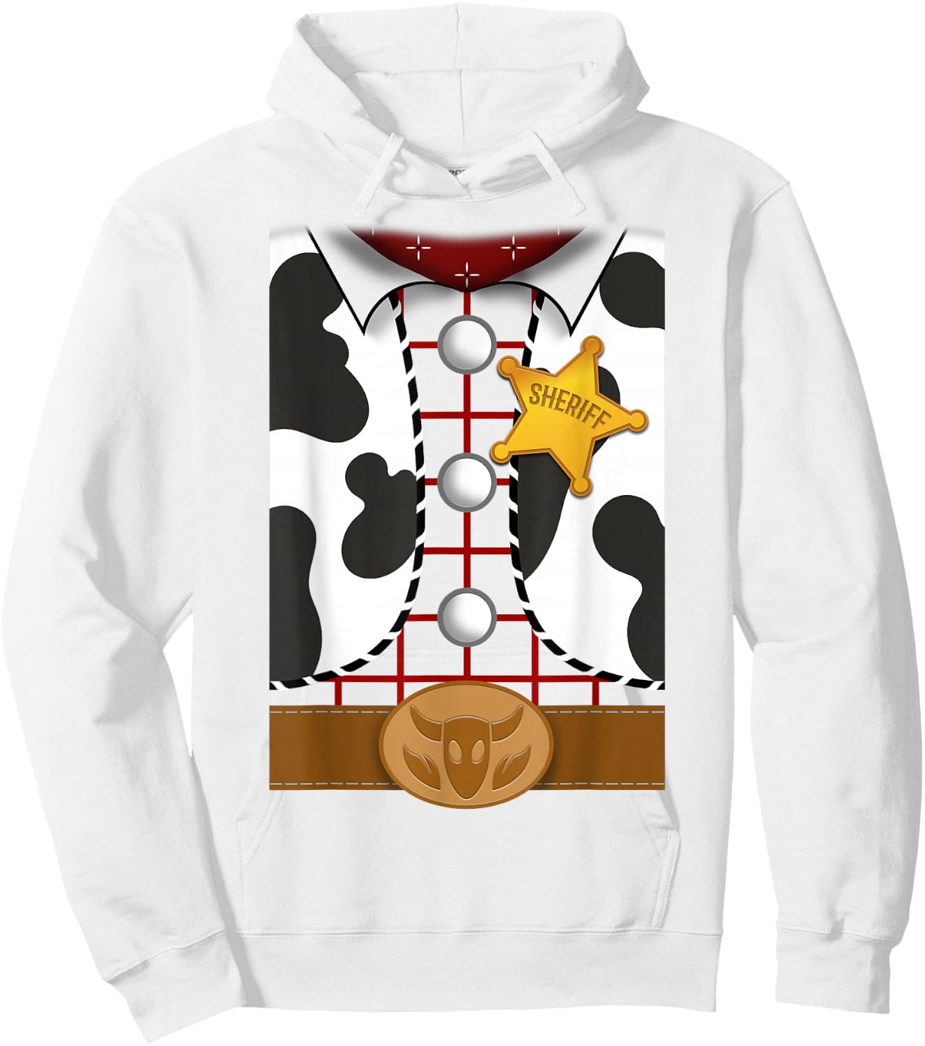 Disney Pixar Toy Story Halloween Sheriff Woody Costume Hoodie - Hoodie | White