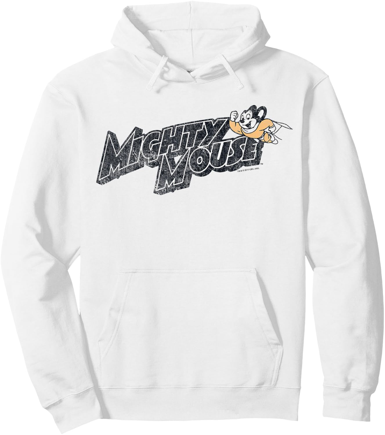 Mighty Mouse Might Logo Hoodie - Hoodie | White
