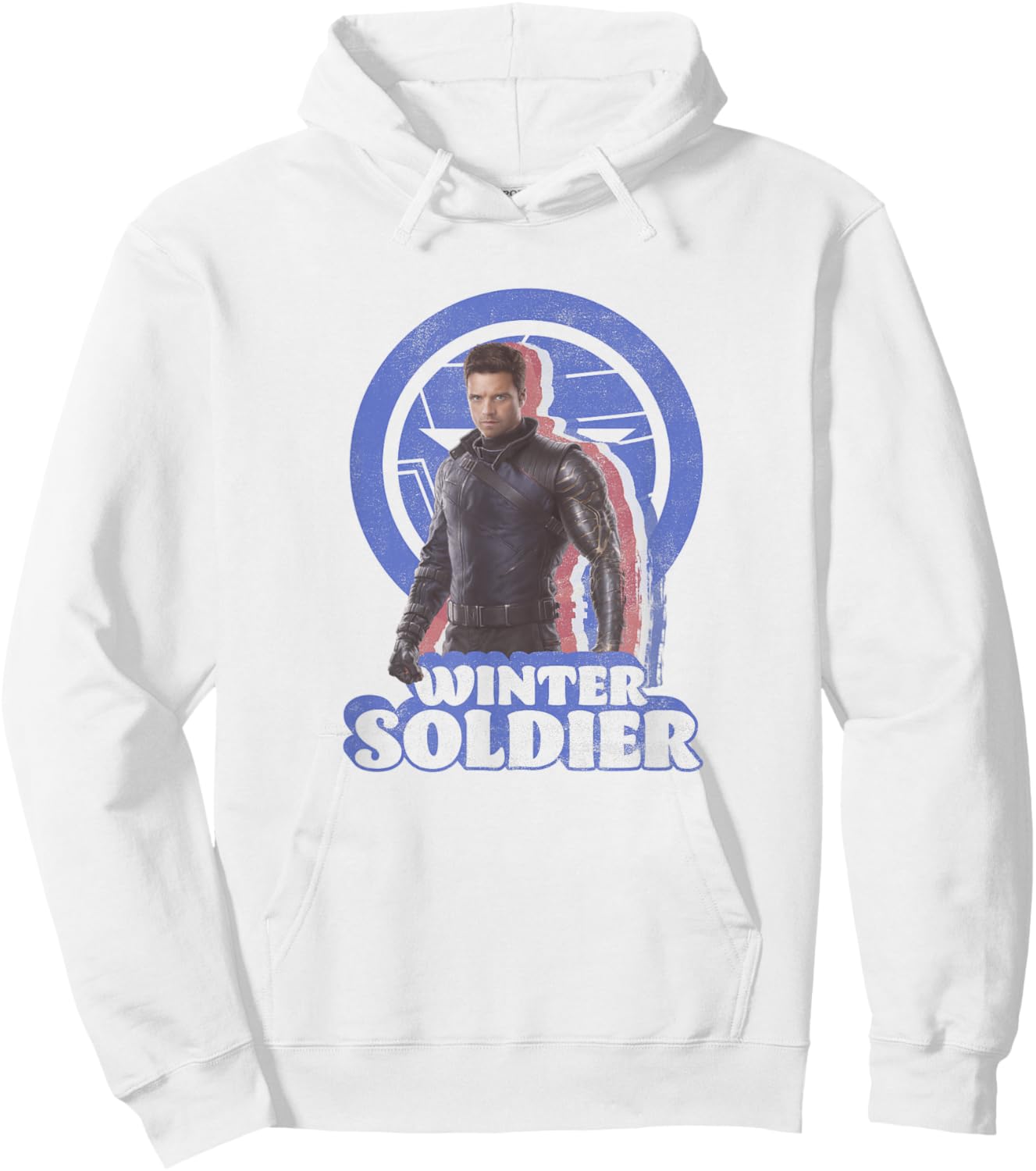 Marvel The Falcon and The Winter Soldier Bucky Retro Hoodie - Hoodie | White