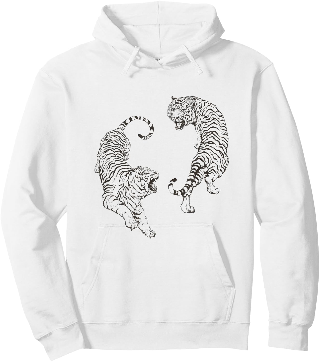 Tiger Yin Yang | Taichi | Orient Culture Hoodie - Hoodie | White
