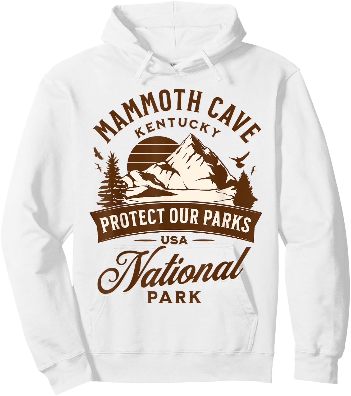 Mammoth Cave National Park Kentucky Hike Outdoors Vintage Hoodie - Hoodie | White