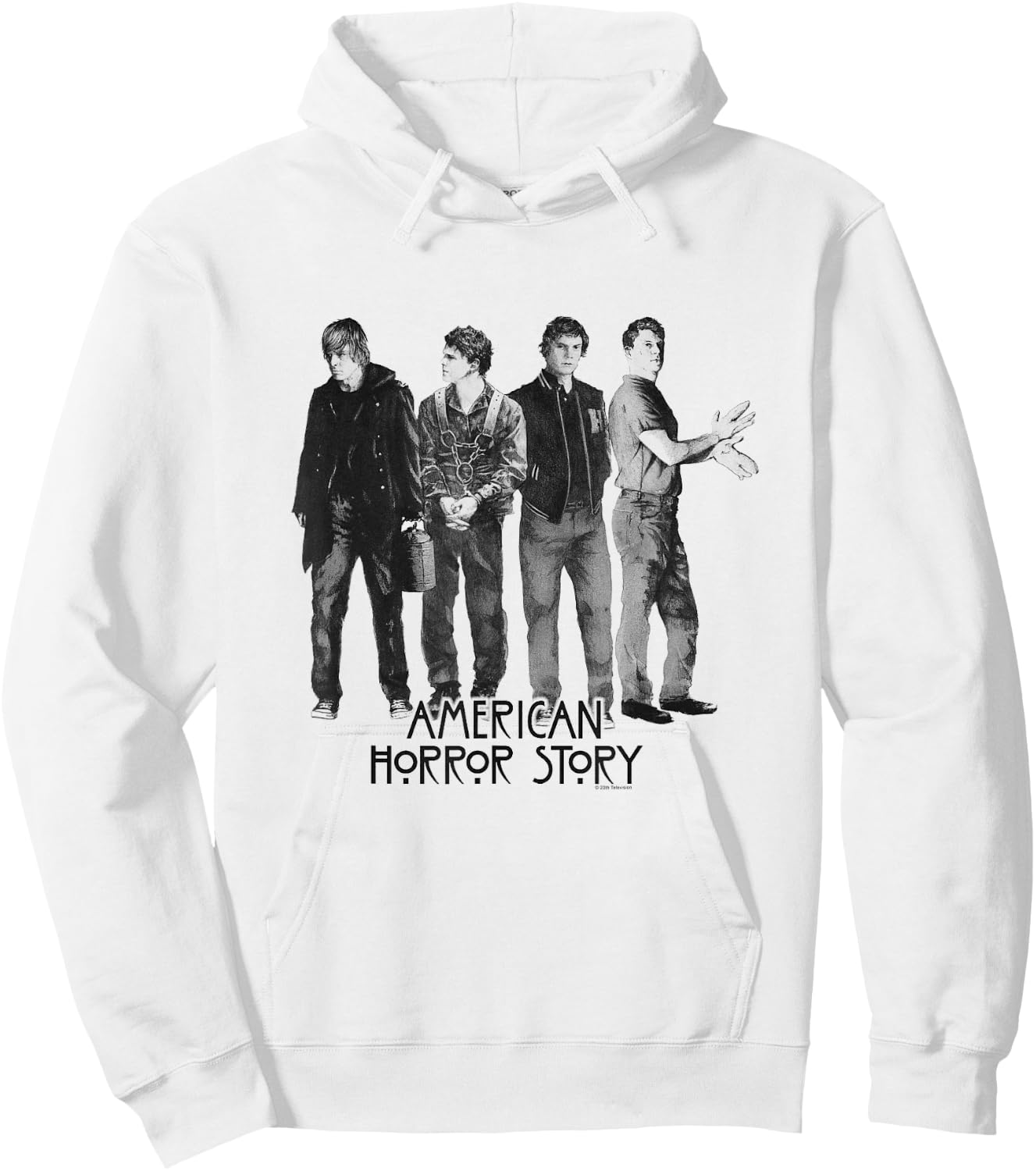 American Horror Story Evan Characters Hoodie - Hoodie | White