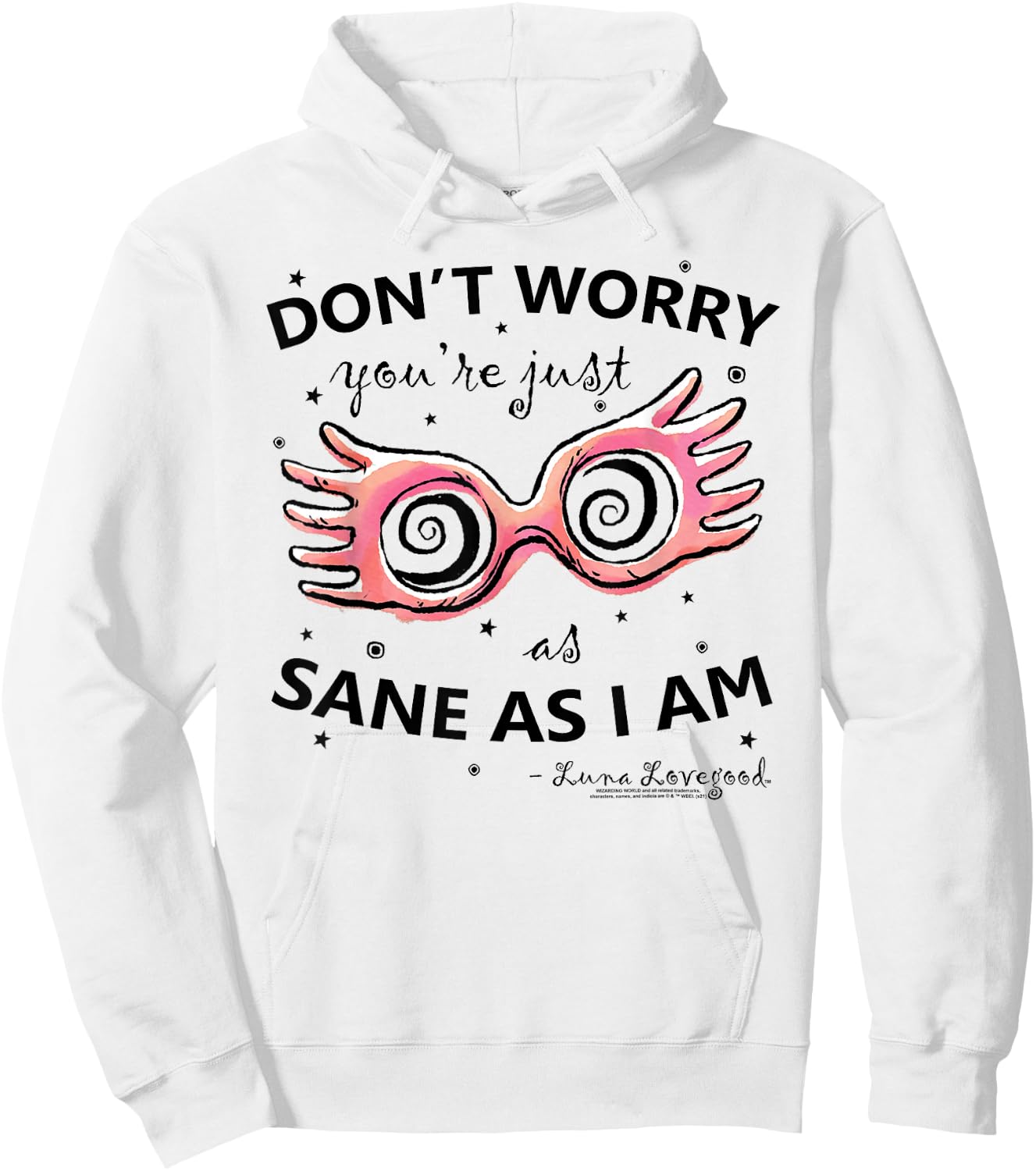 Harry Potter Luna Lovegood Spectrespecs Black Hoodie - Hoodie | White