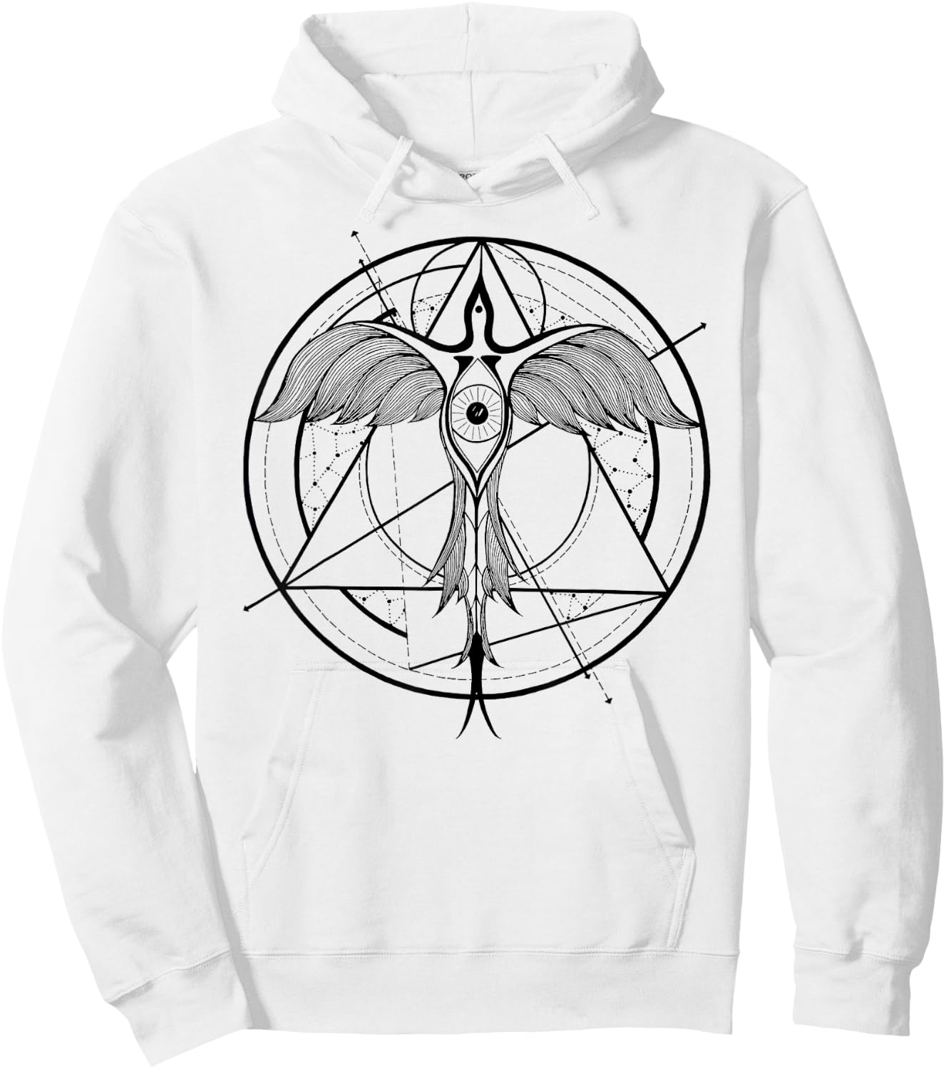 Phoenix ascending | Third eye | Sacred Geometry Hoodie - Hoodie | White