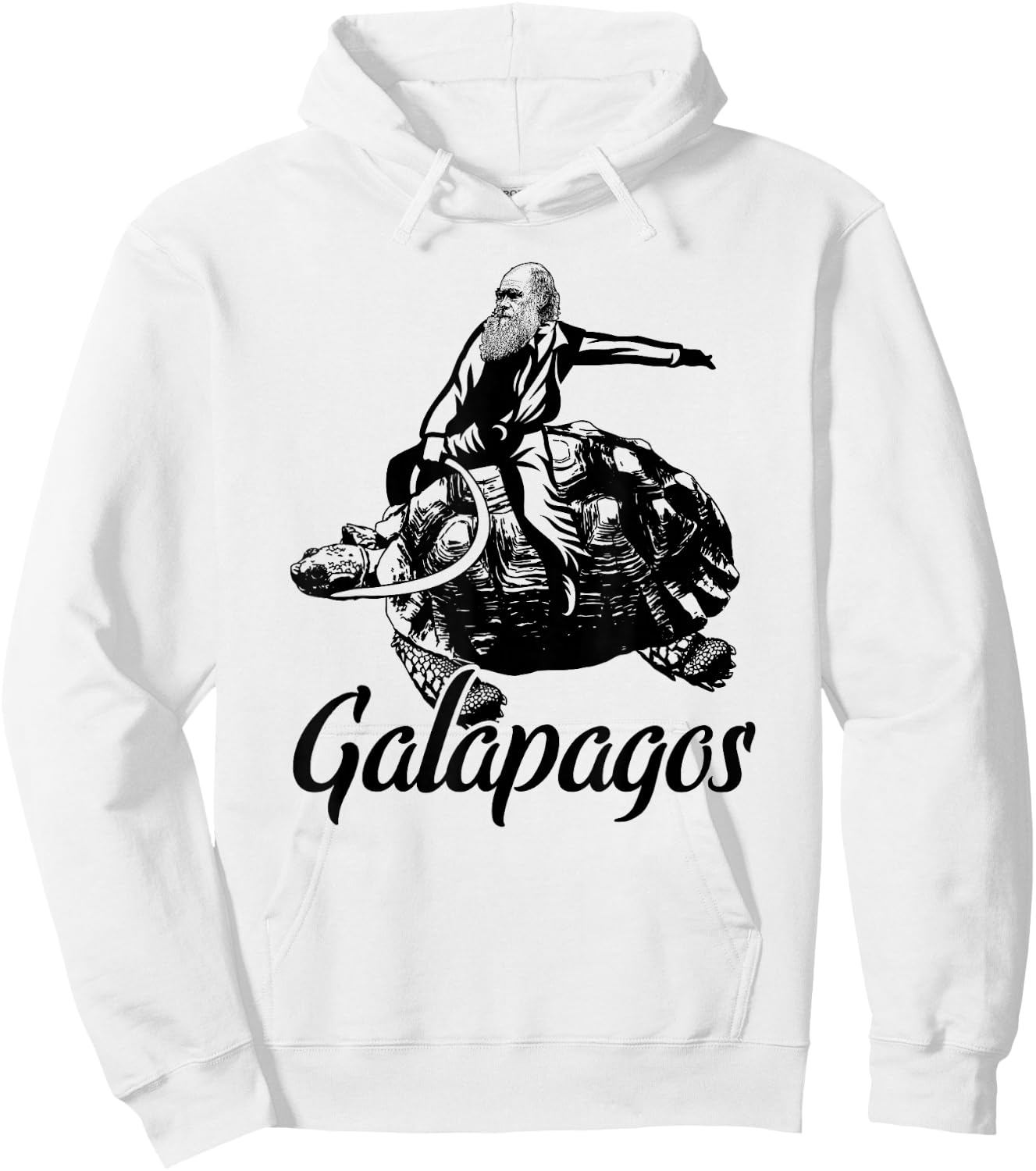 Charles Darwin Galapagos Islands Evolution Hoodie - Hoodie | White