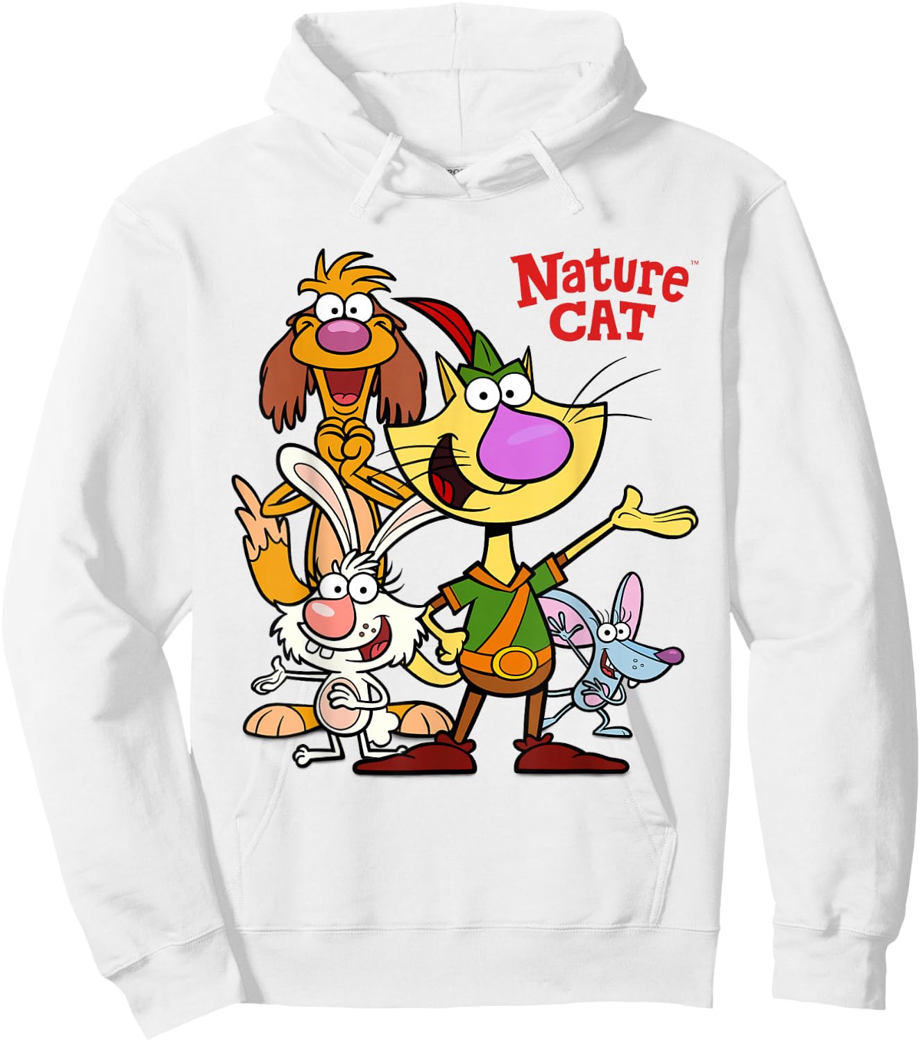 Nature Cat and Friends Hoodie - Hoodie | White