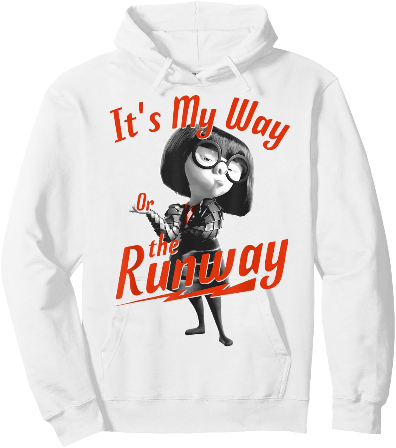 Disney Pixar Incredibles 2 Edna Runway Graphic Hoodie - Hoodie | White