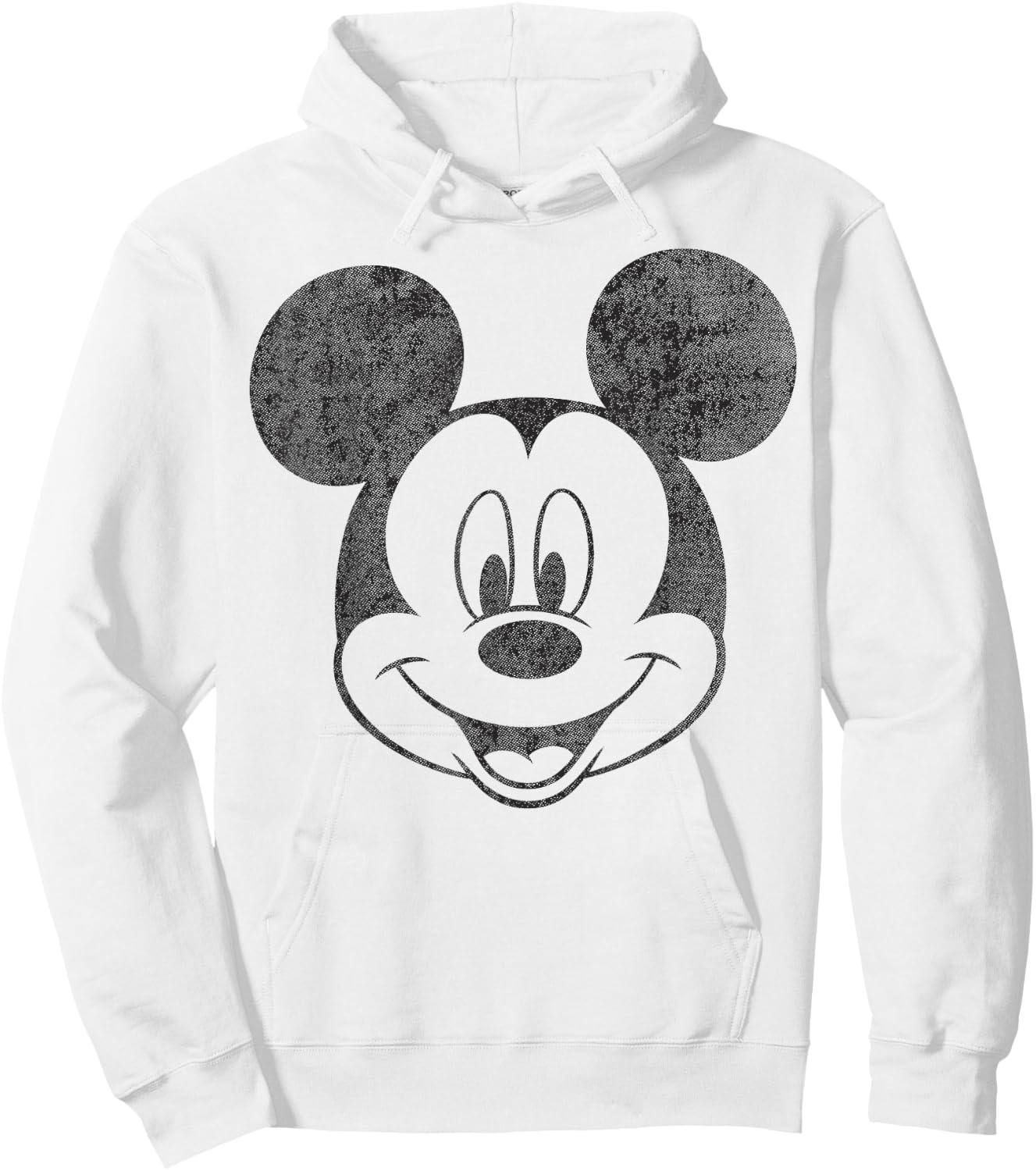 Disney Mickey and Friends Mickey Mouse Simple Big Face Hoodie - Hoodie | White