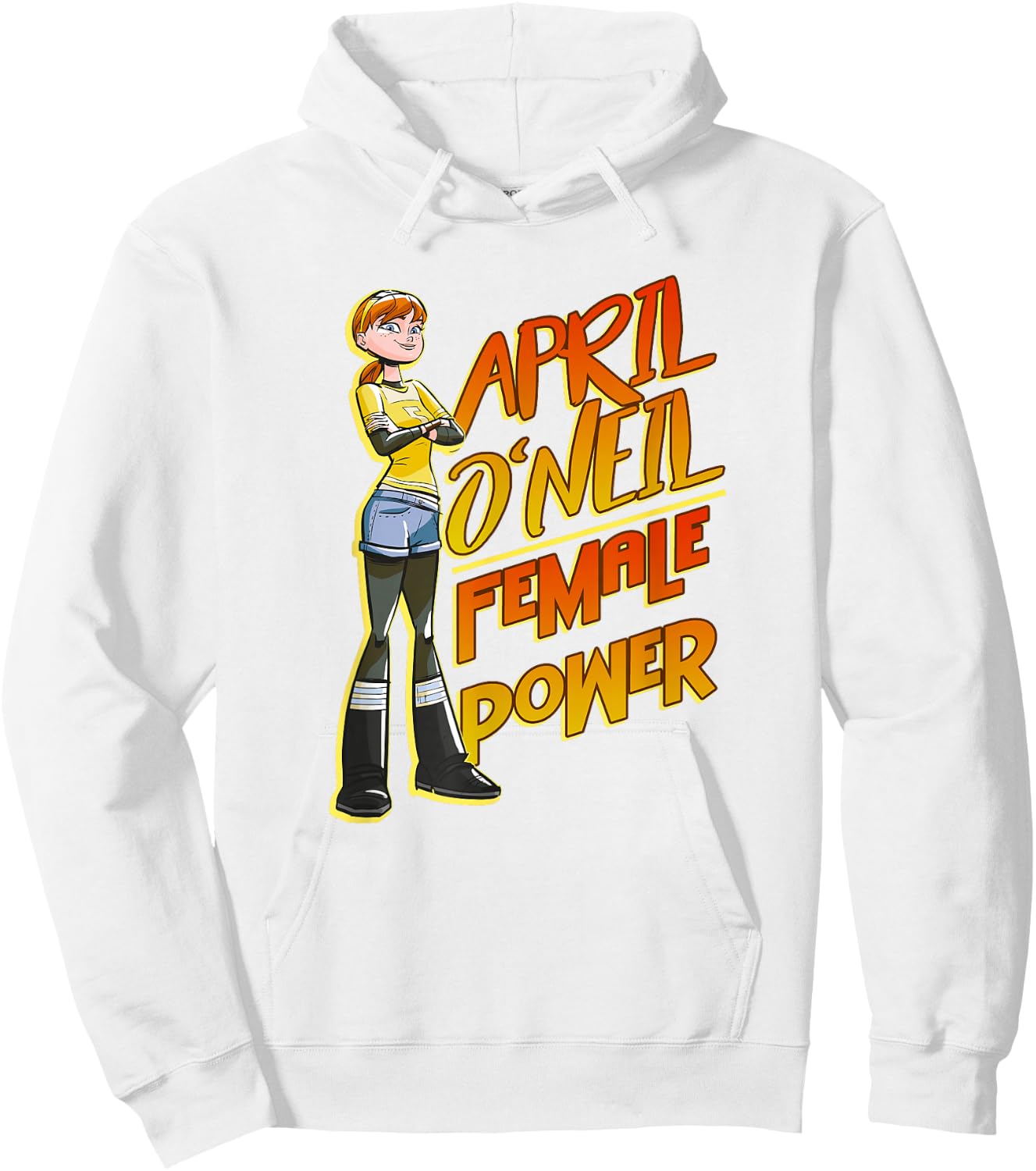 April O'Neill - Female Power Hoodie - Hoodie | White