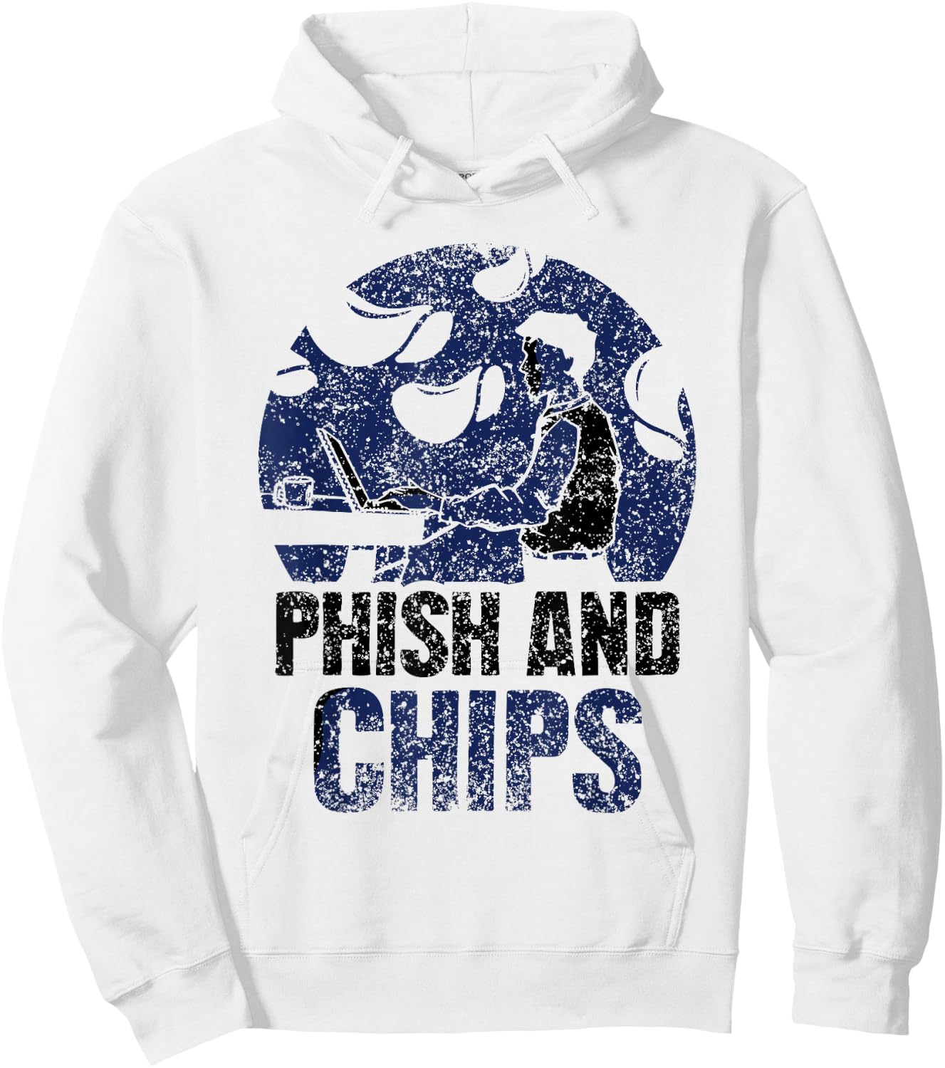 Phish And Chips Hacking Hacker Hack Computer It Hoodie - Hoodie | White