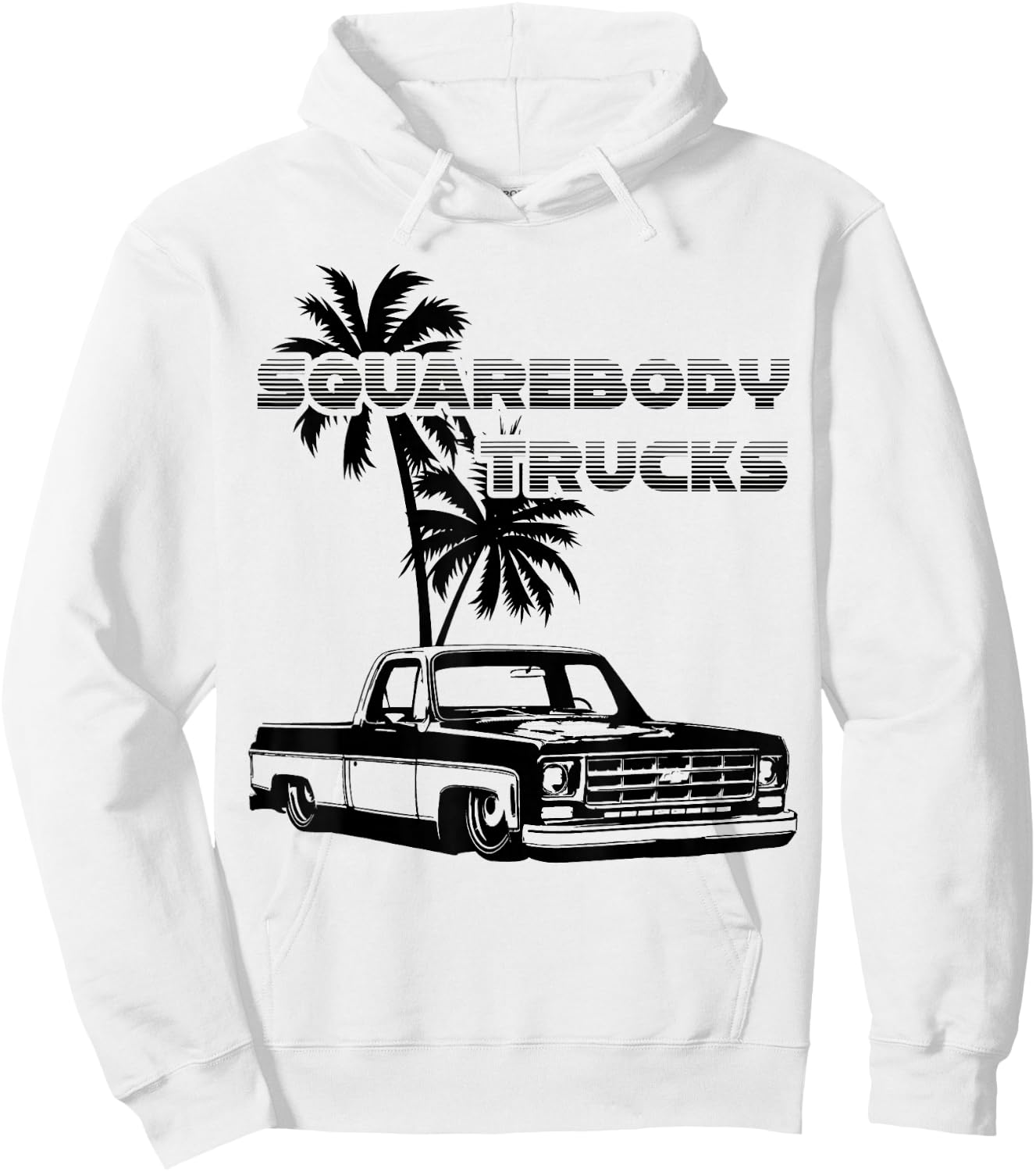 C10,Jimmy,Squarebody Truck,Suburban,Blazer,Silverado,slammed Hoodie - Hoodie | White