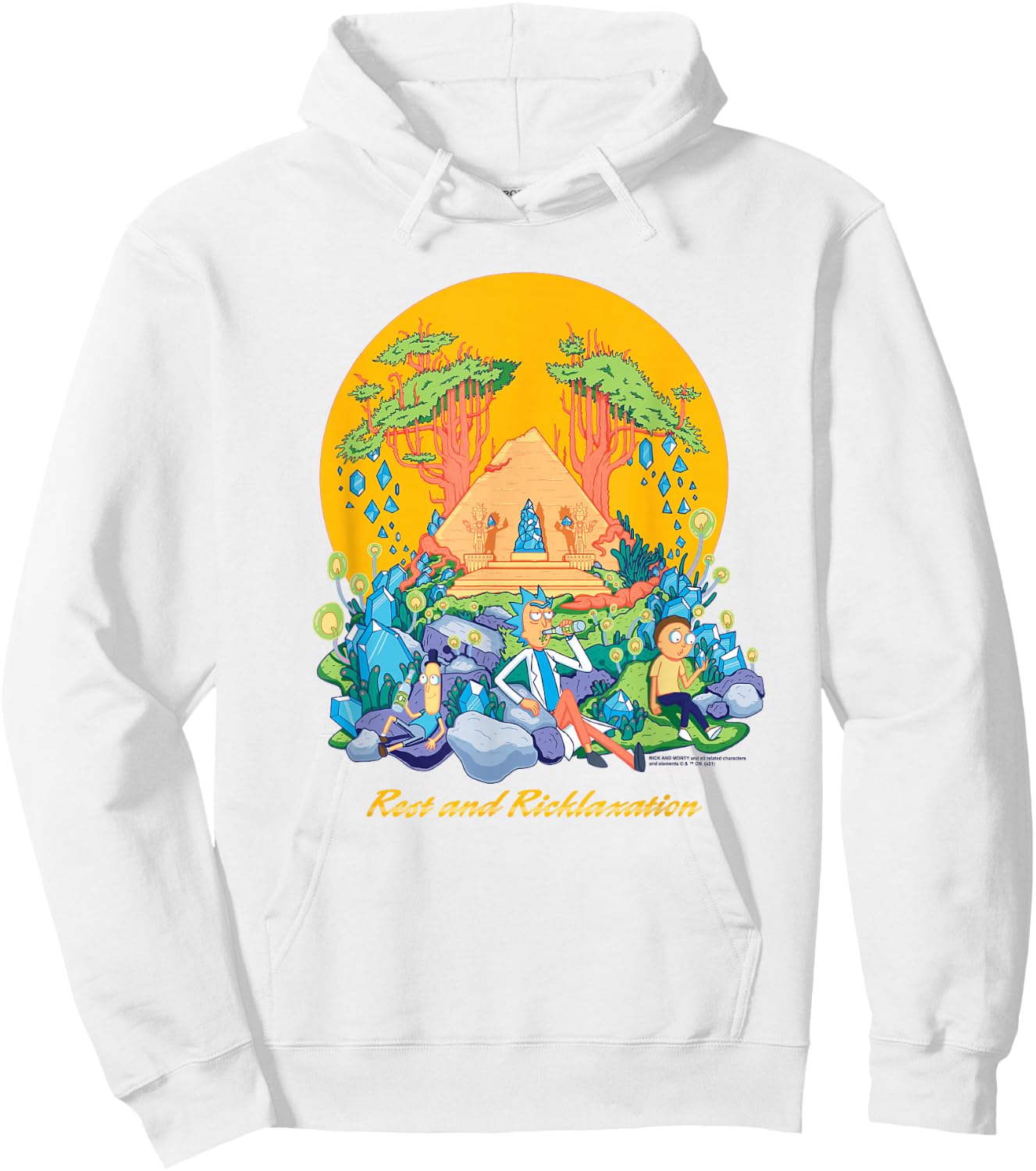 Rick and Morty Rest and Ricklaxation Hoodie - Hoodie | White