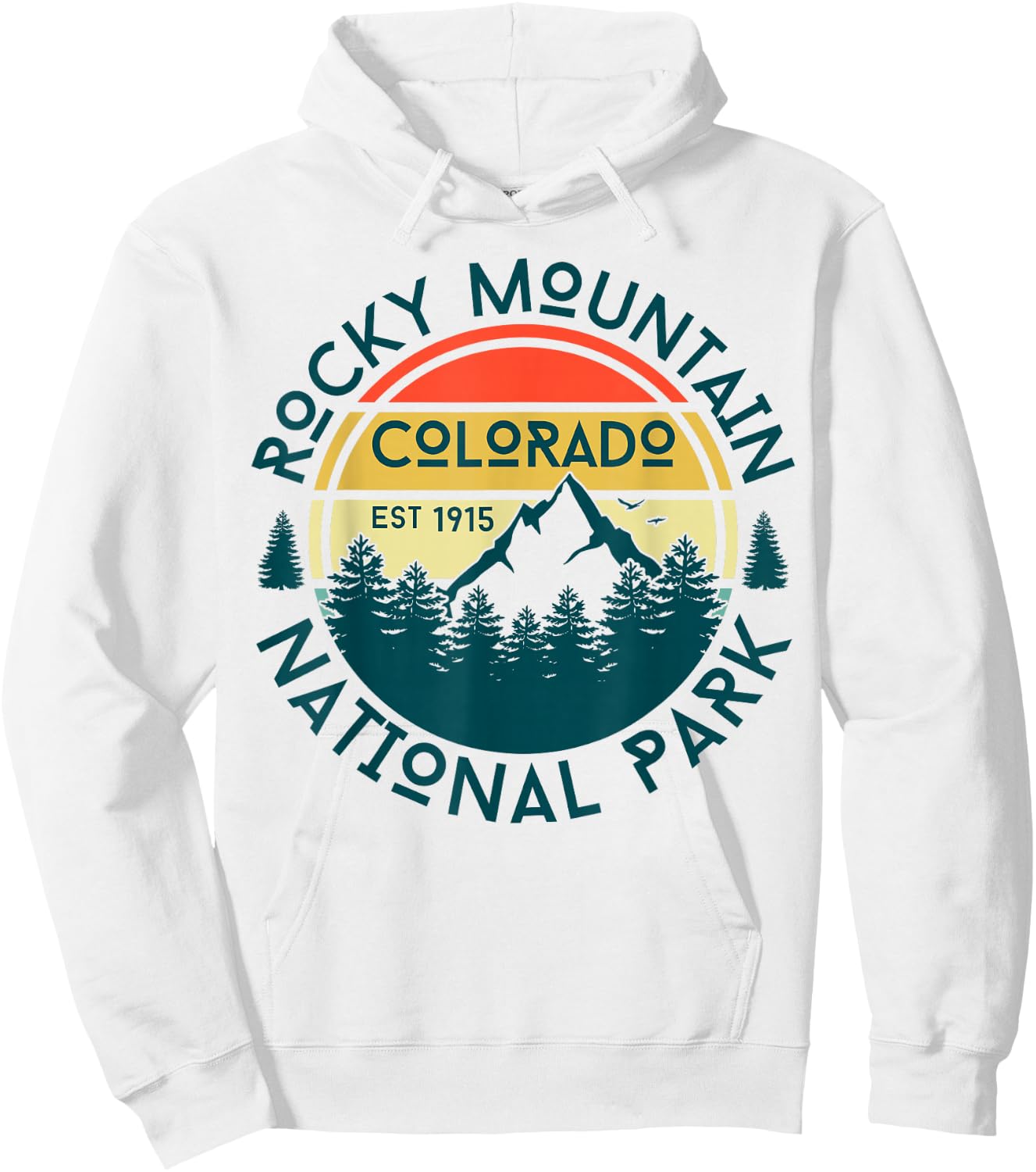 Rocky Mountain National Park Hoodie - Hoodie | White