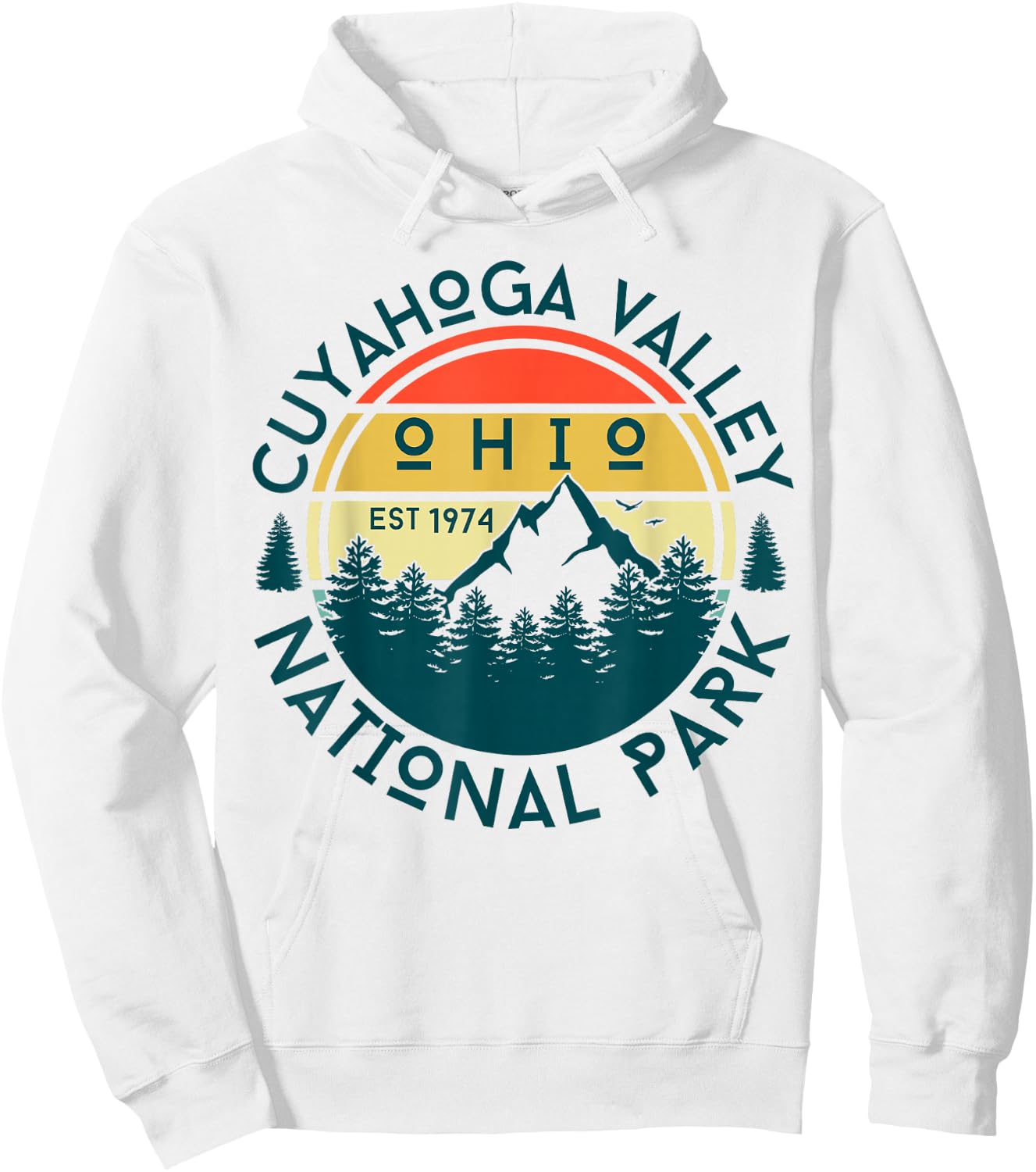 Cuyahoga Valley National Park Hoodie - Hoodie | White