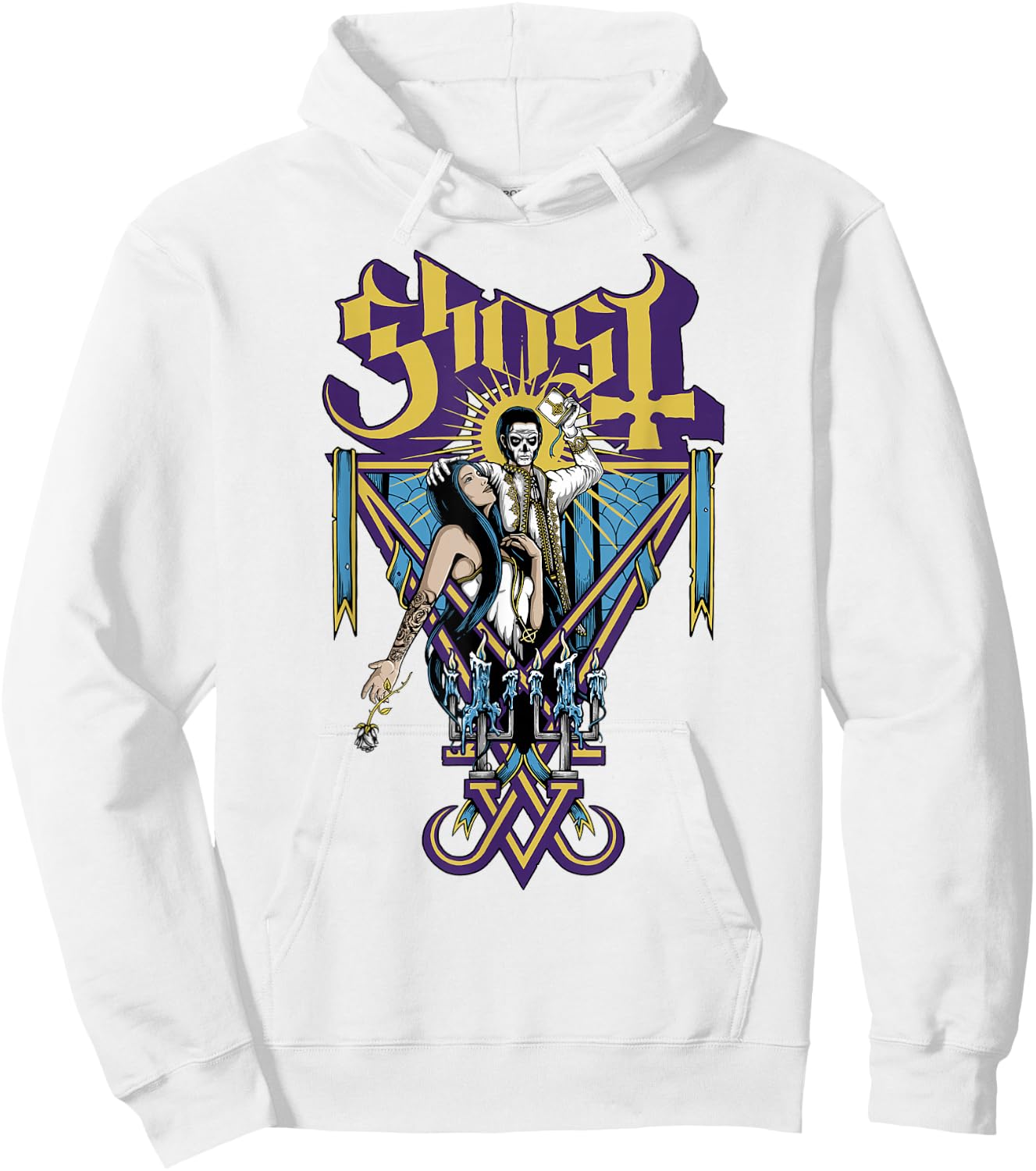 Ghost – Blessed White Hoodie - Hoodie | White