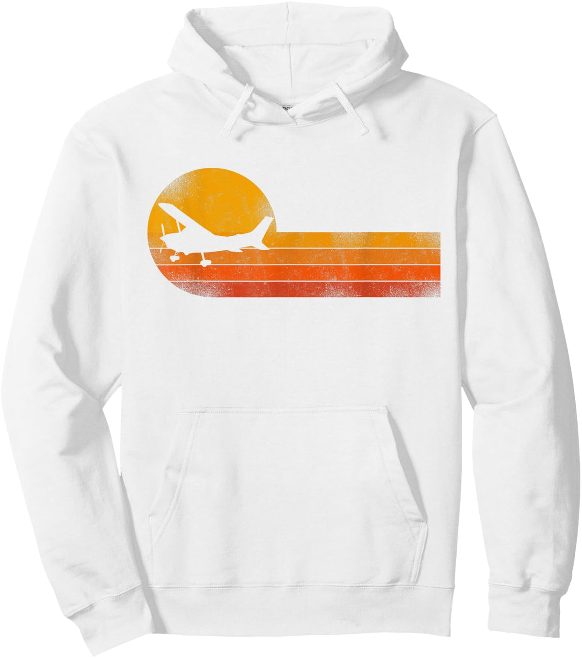 Commercial Aircraft Aviation Plane Pilot HD0 Airplane Pilot Vintage Hoodie - Hoodie | White
