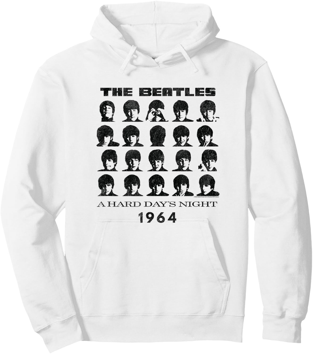 The Beatles - Hard Days Night 1964 Hoodie - Hoodie | White