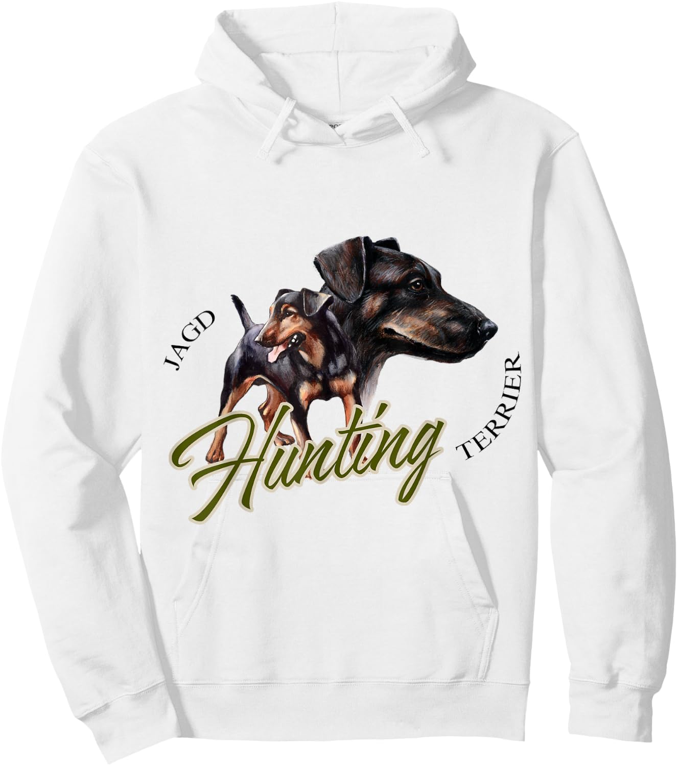 Jagdterrier t shirt Hunting dog Hoodie - Hoodie | White