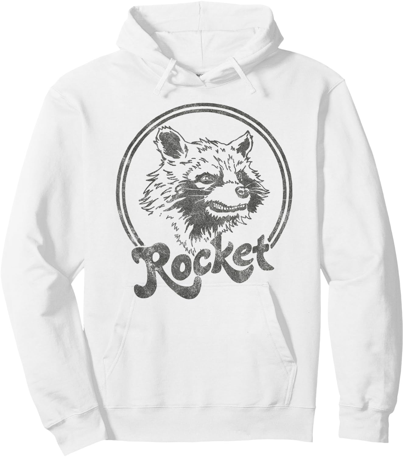 Marvel Guardians of The Galaxy Rocket Circle Portrait Small Hoodie - Hoodie | White