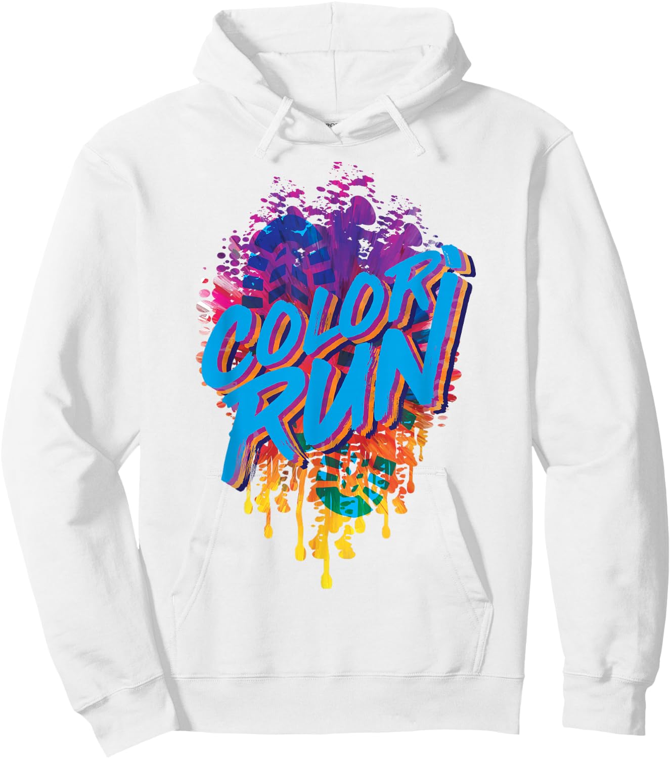 Color Run Shirt Kids Fun Race for Powder Color Runs Hoodie - Hoodie | White