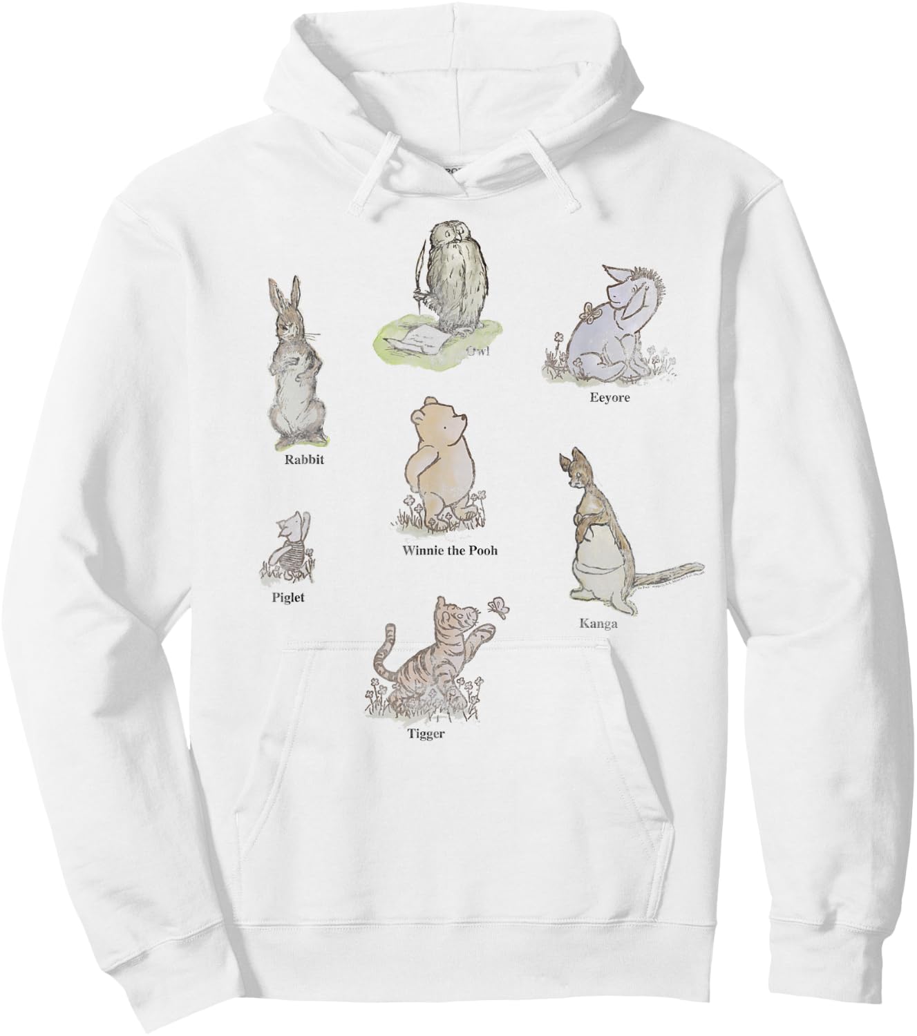 Disney Winnie The Pooh Classic Group Shot Hoodie - Hoodie | White